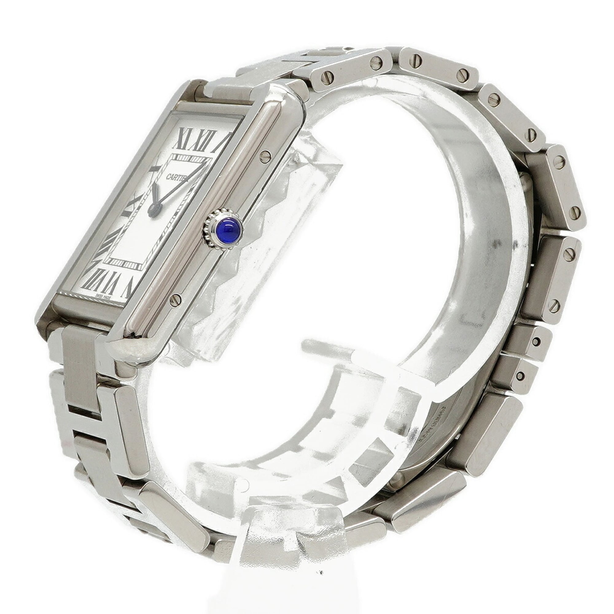 Cartier Tank Solo LM W5200014 Silver Dial 27mm Watch