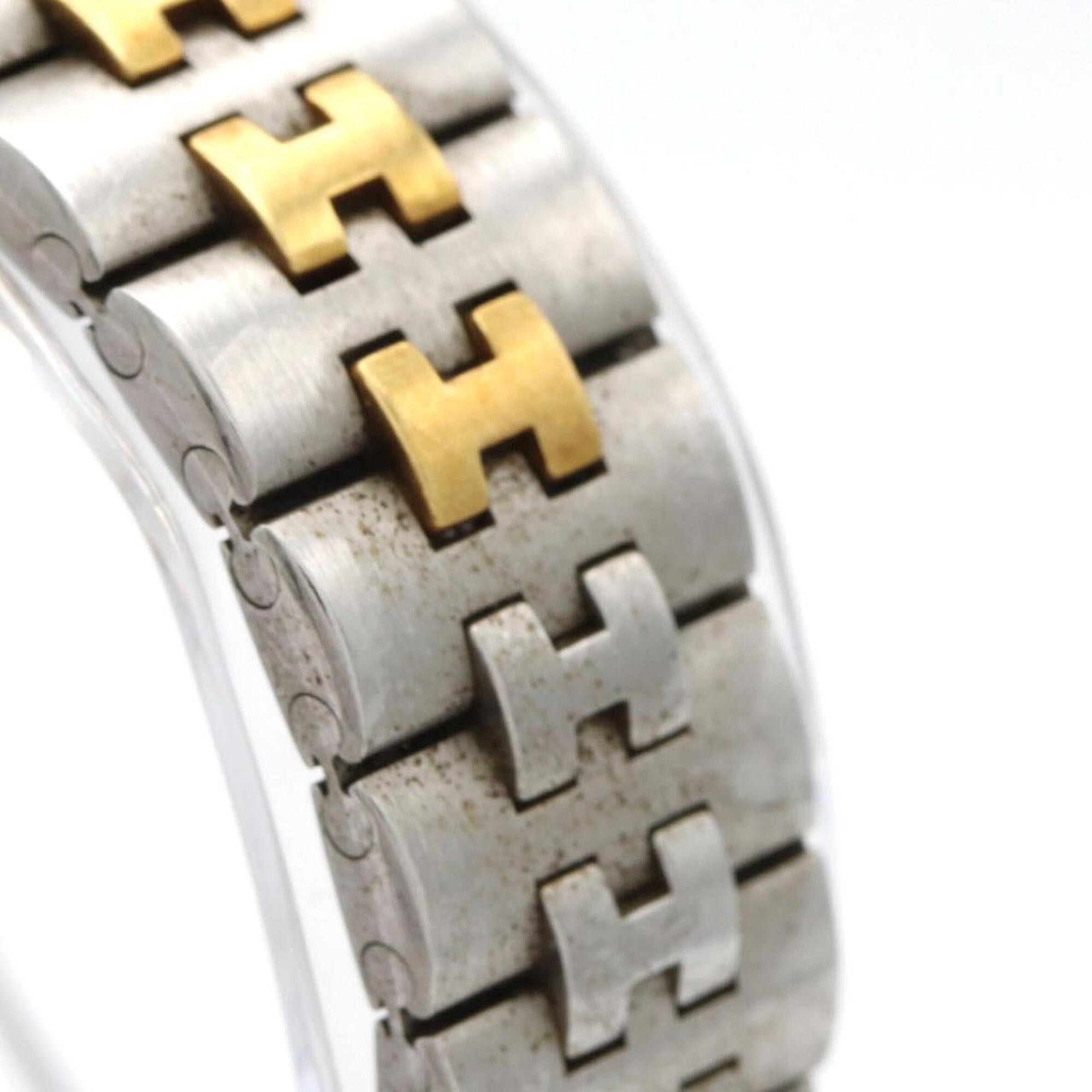 Hermes Captain Nemo combinatiehorloge van roestvrij staal en verguld kwarts