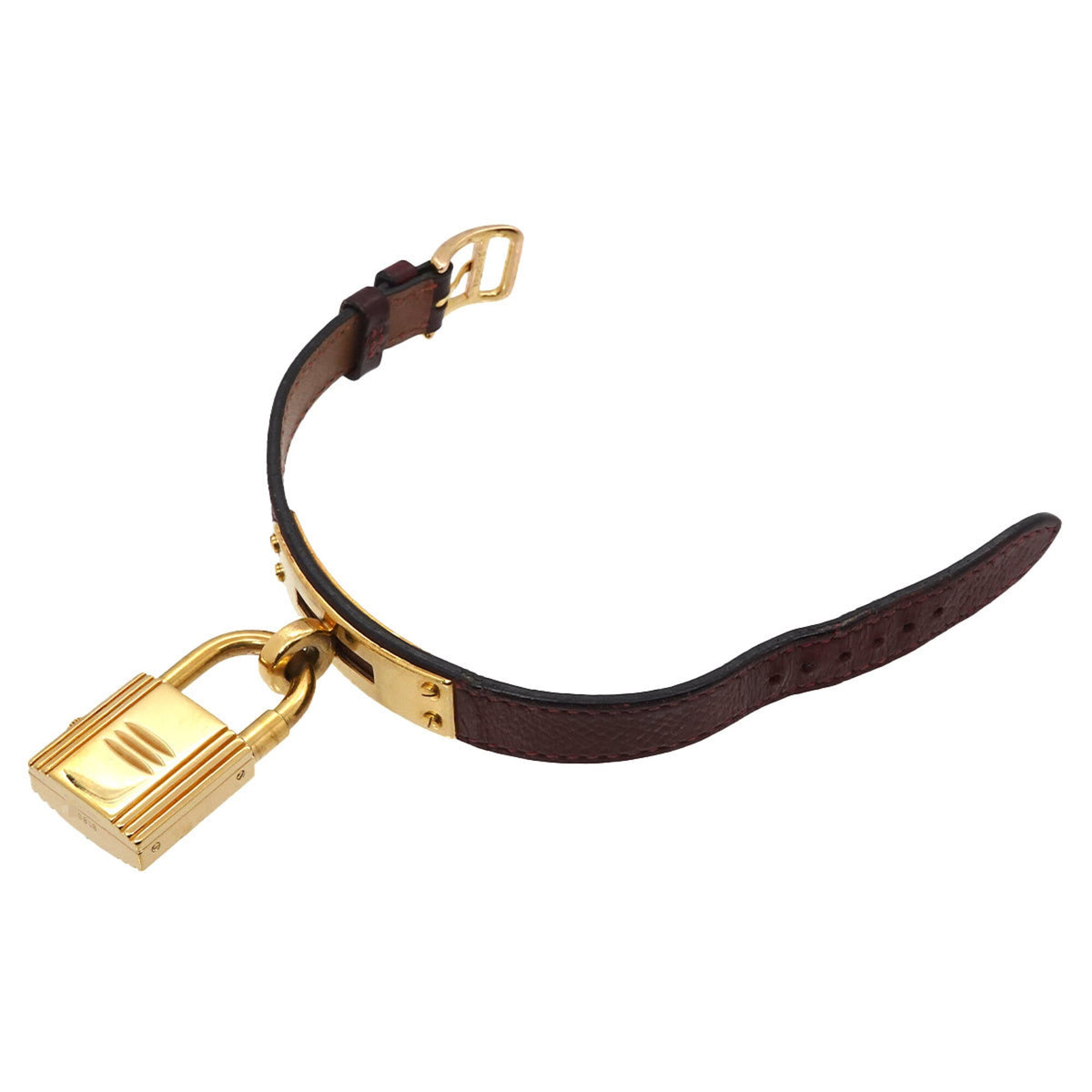 Hermes Kelly GZl1ldx4 Bordeaux Dial 20mm Watch