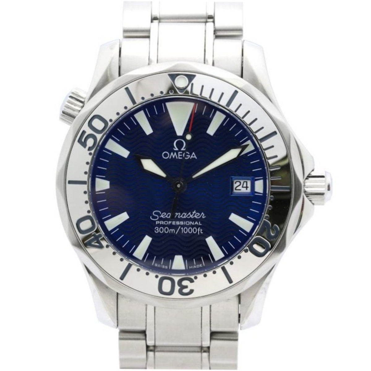 Omega Seamaster 300 m 2263.80.00 Blaues Zifferblatt 36 mm Uhr