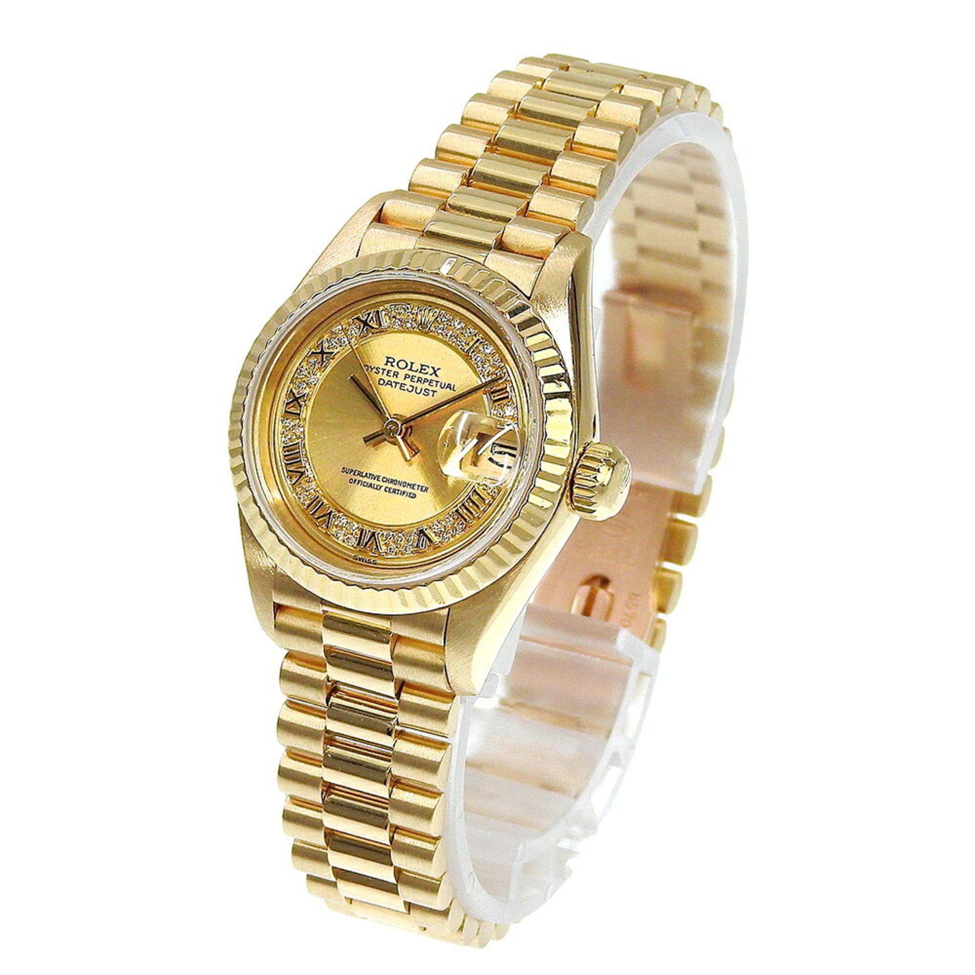 Montre Rolex Datejust Champagne avec cadran de 26 mm