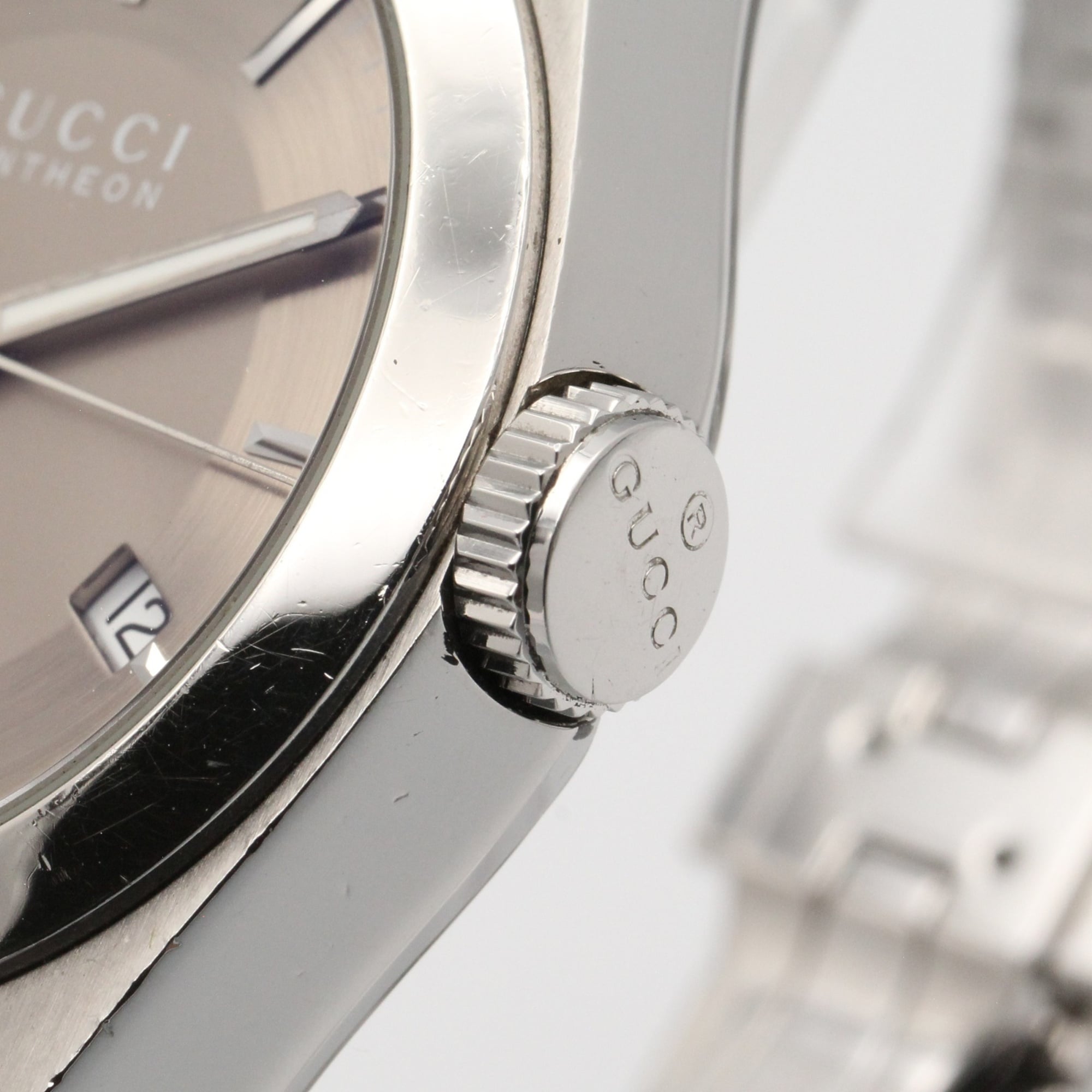 Gucci Pantheon 115.4 Brown Dial Stainless steel 35mm Watch