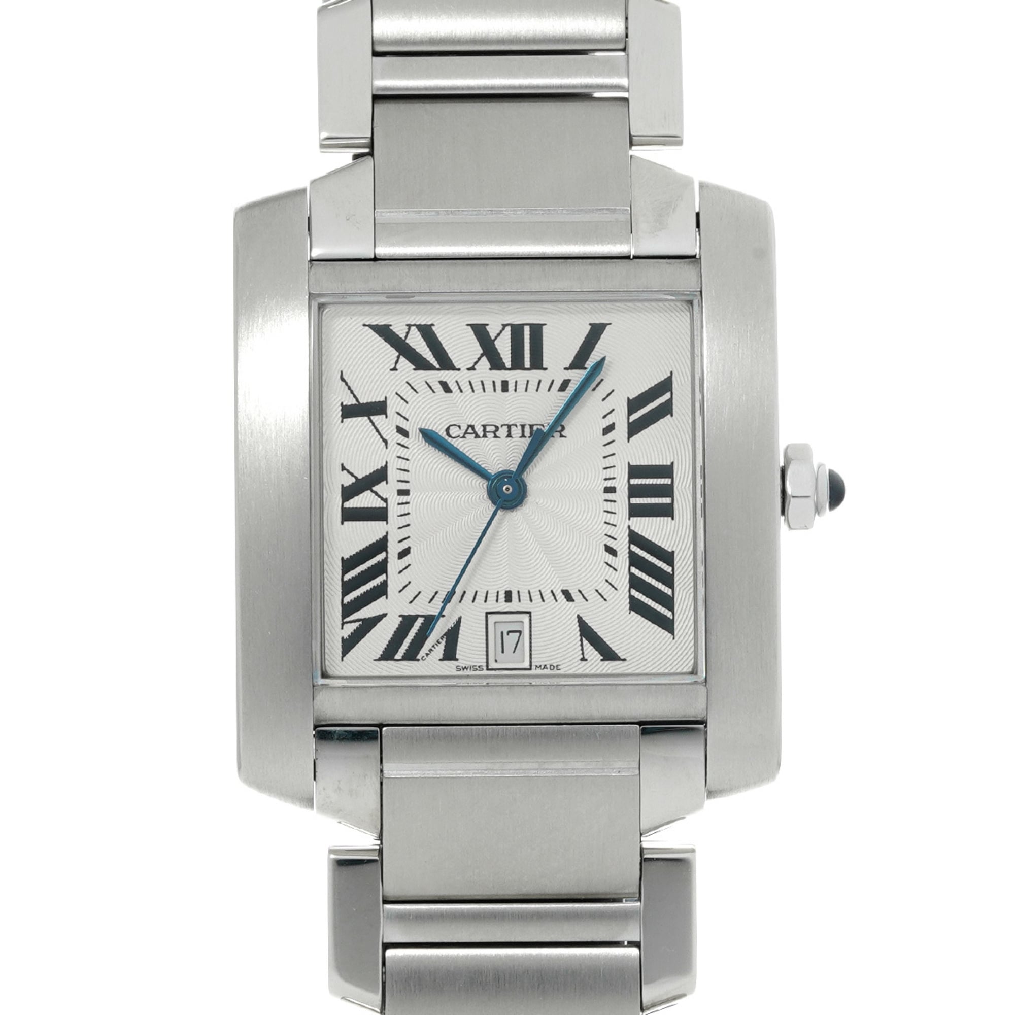 Cartier Tank Française LM W51002Q3 Silver Men's Automatic Watch (Pre-owned) - Ginzo