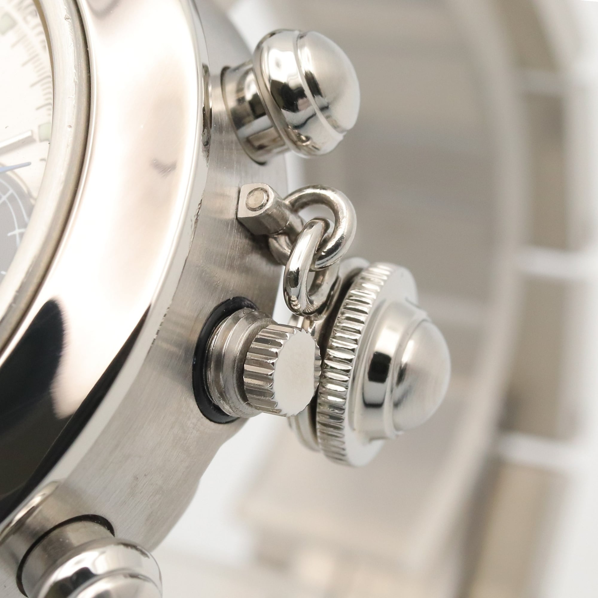 Cartier Pasha C chronograafhorloge, roestvrij staal, jongensmaat, zilverkleurig, W31048M7
