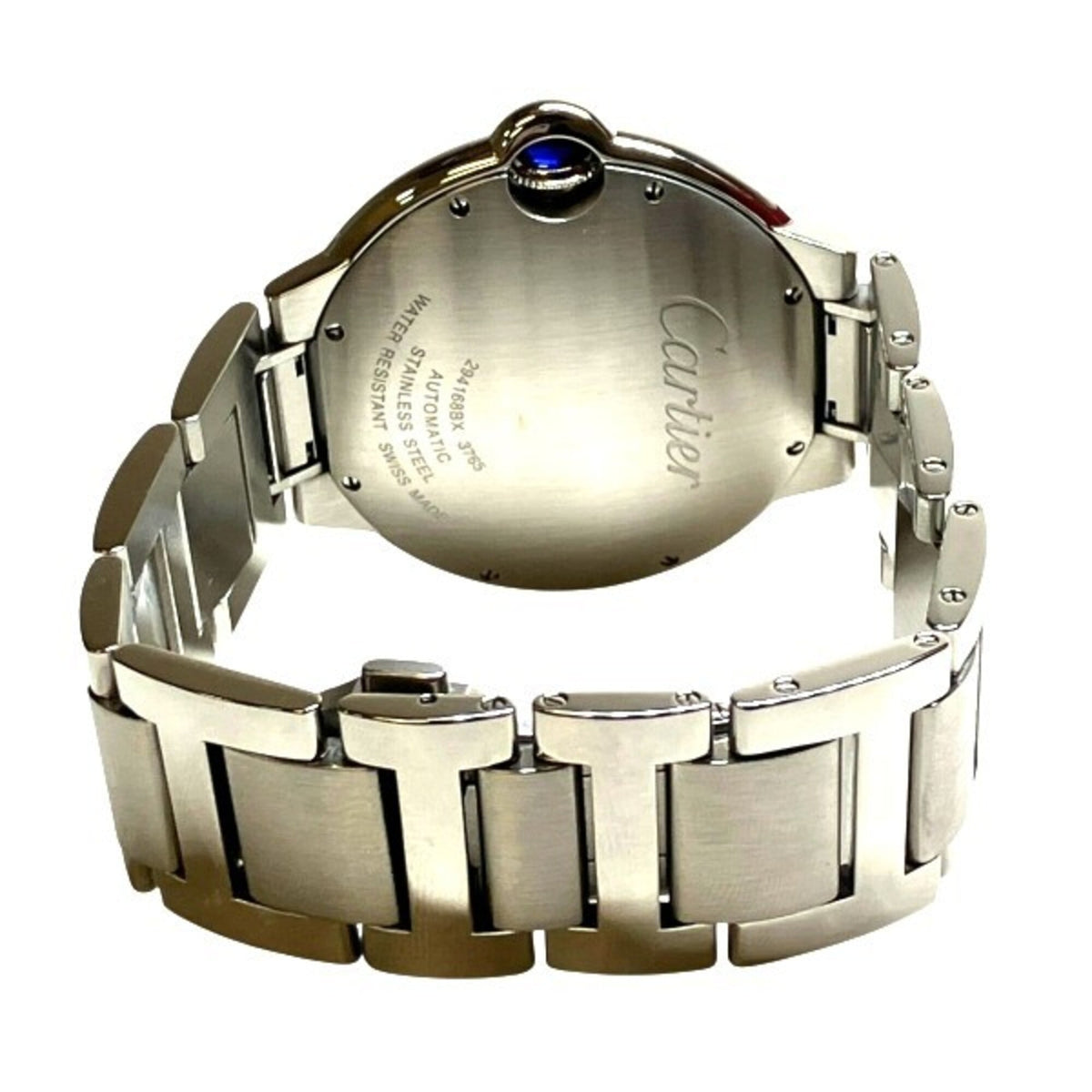 Cartier Ballon Bleu de WSBB0049 horloge met zilveren wijzerplaat, 42 mm