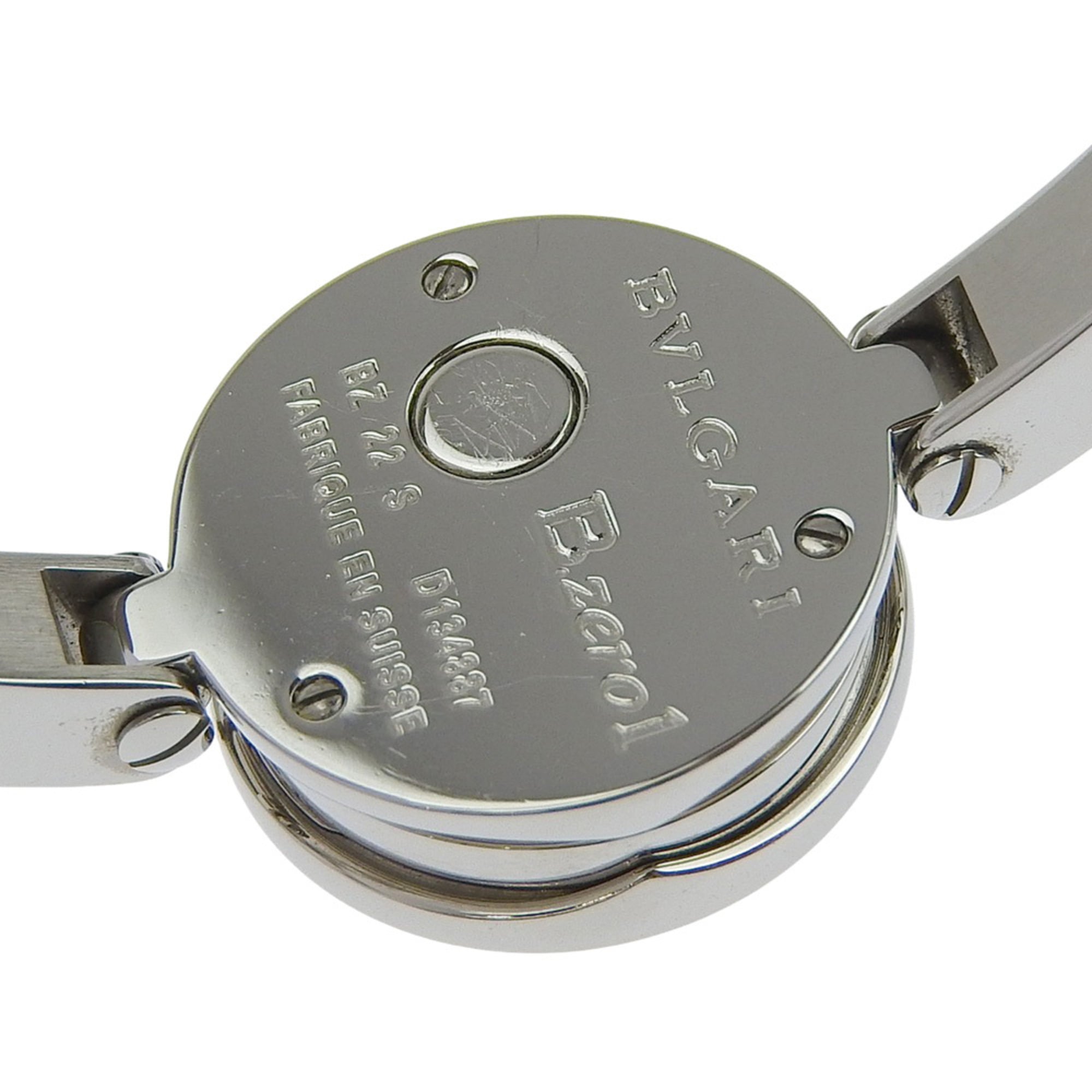 BVLGARI Bzero1 BZ22S analoog quartzhorloge voor dames van roestvrij staal met bruine wijzerplaat