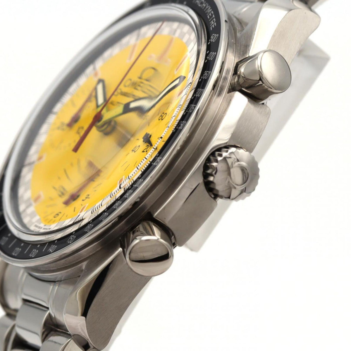 Omega Speedmaster Racing 3510.12 mit gelbem Zifferblatt 39mm Uhr