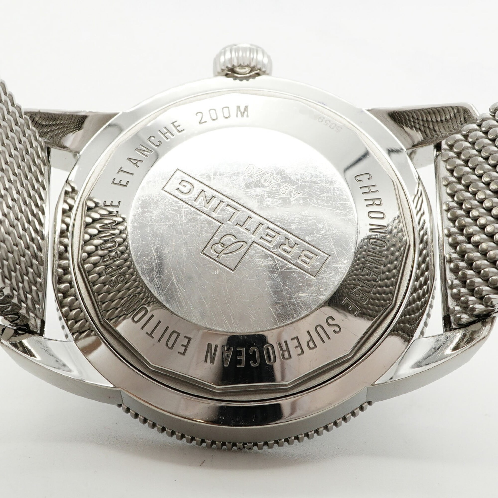 Breitling Superocean AB2020 Herrenuhr Schwarz Zifferblatt