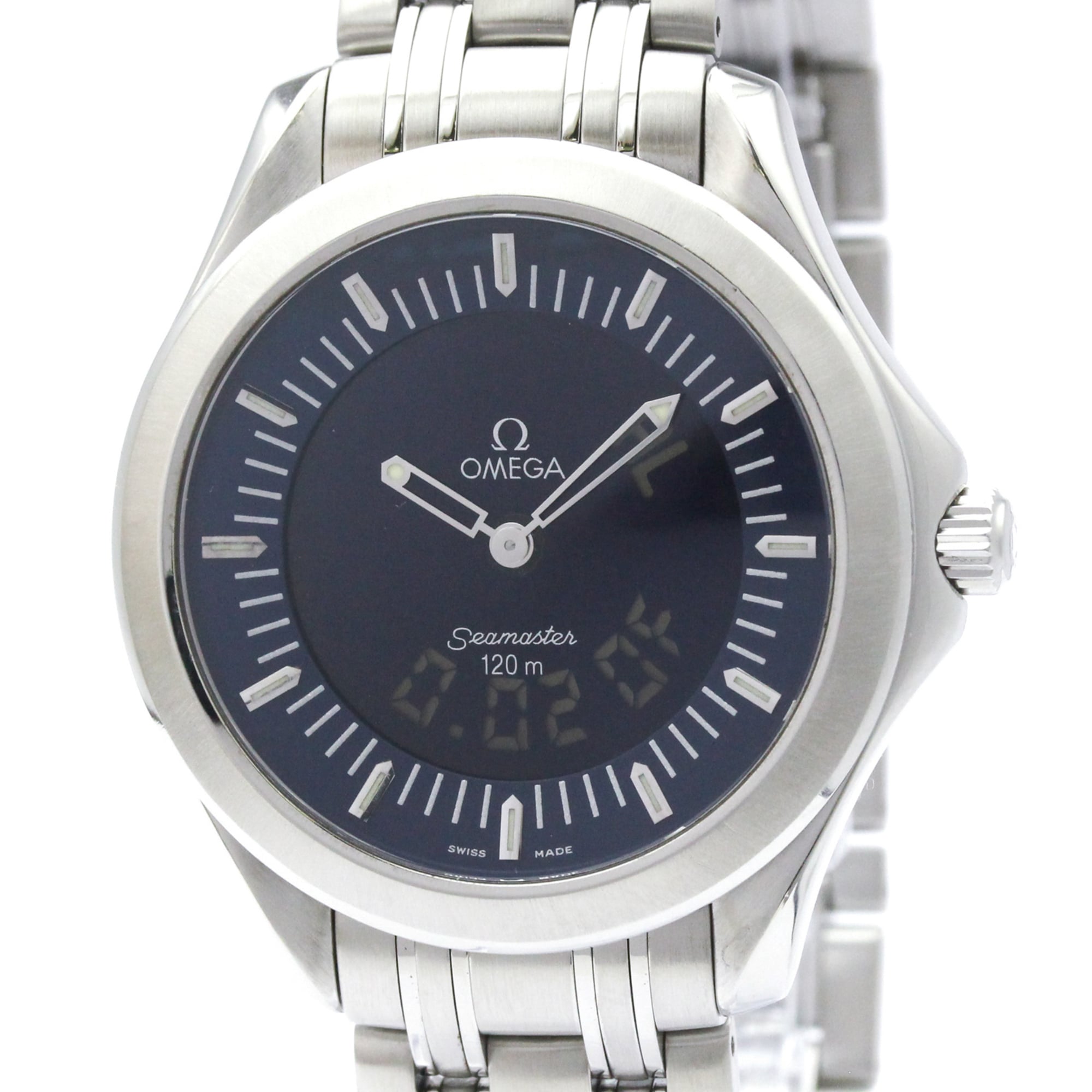OMEGA Seamaster 120M Multifunction Steel Mens Watch 2521.81 Polished