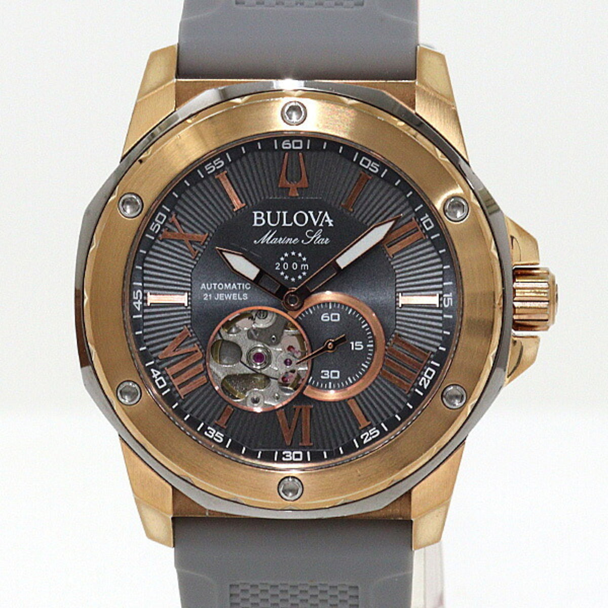 Bulova Marine Star 98A228 Gray Dial 45mm Watch