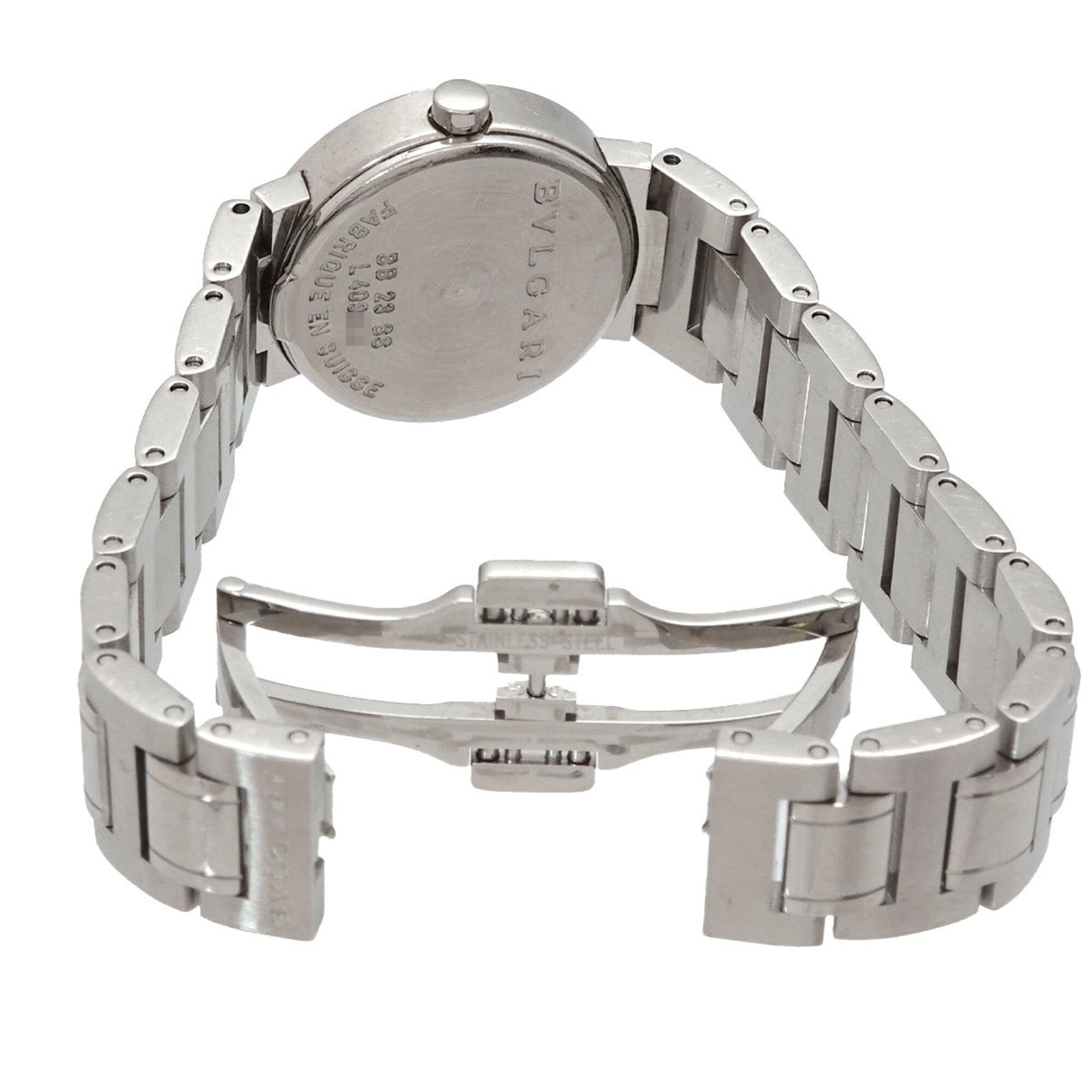 Bulgari BB23SS Women's Watch Date Silver Quartz