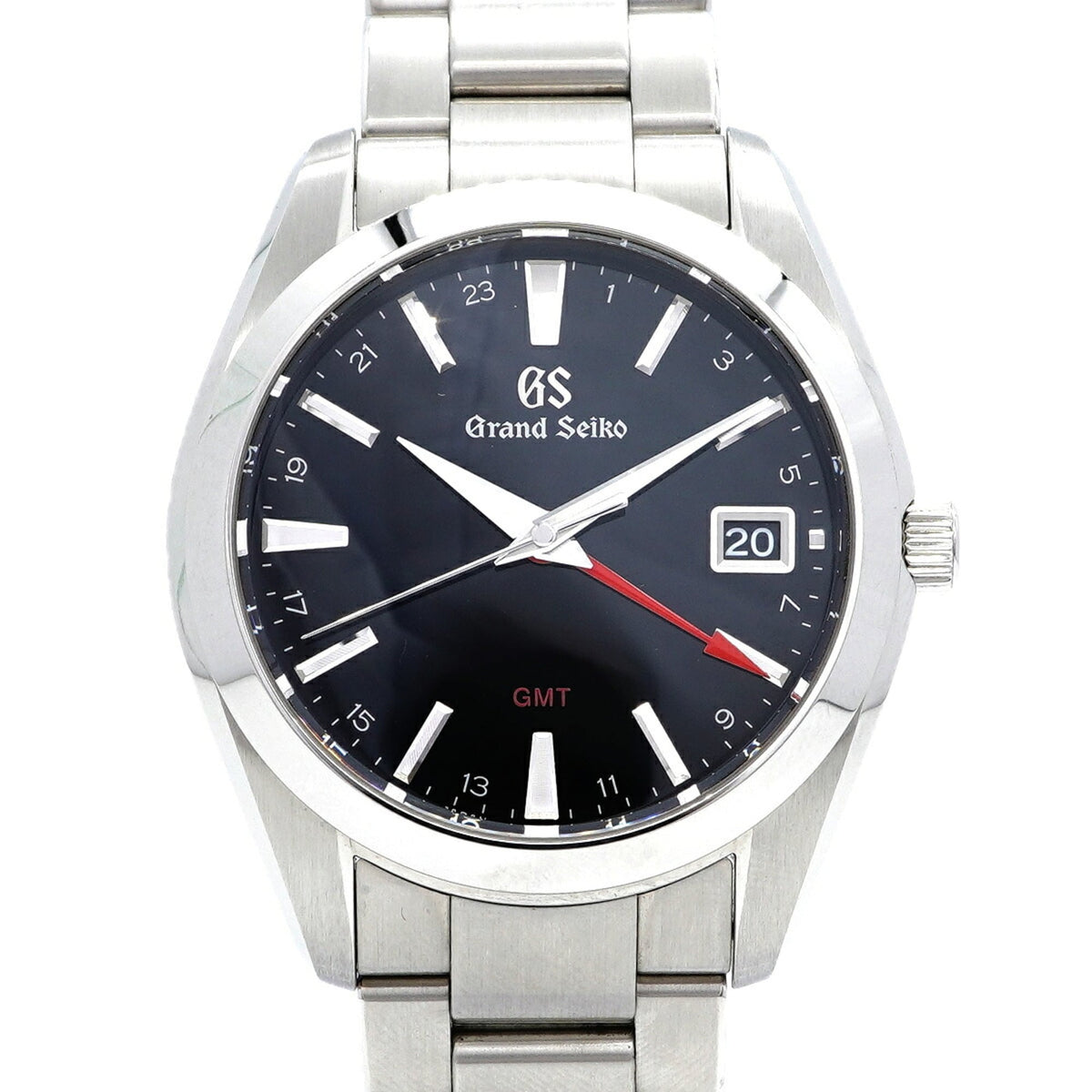 Grand Seiko Grand GMT SBGN013/9F86-0AF0 Black Dial 39mm Watch