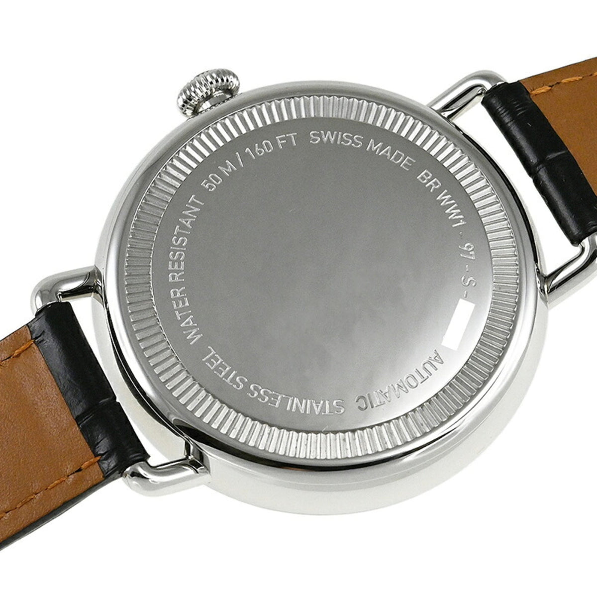 Bell & Ross BR WW1 Heritage Power Reserve BRWW197-HER-ST/SCR Black Dial 45mm Watch