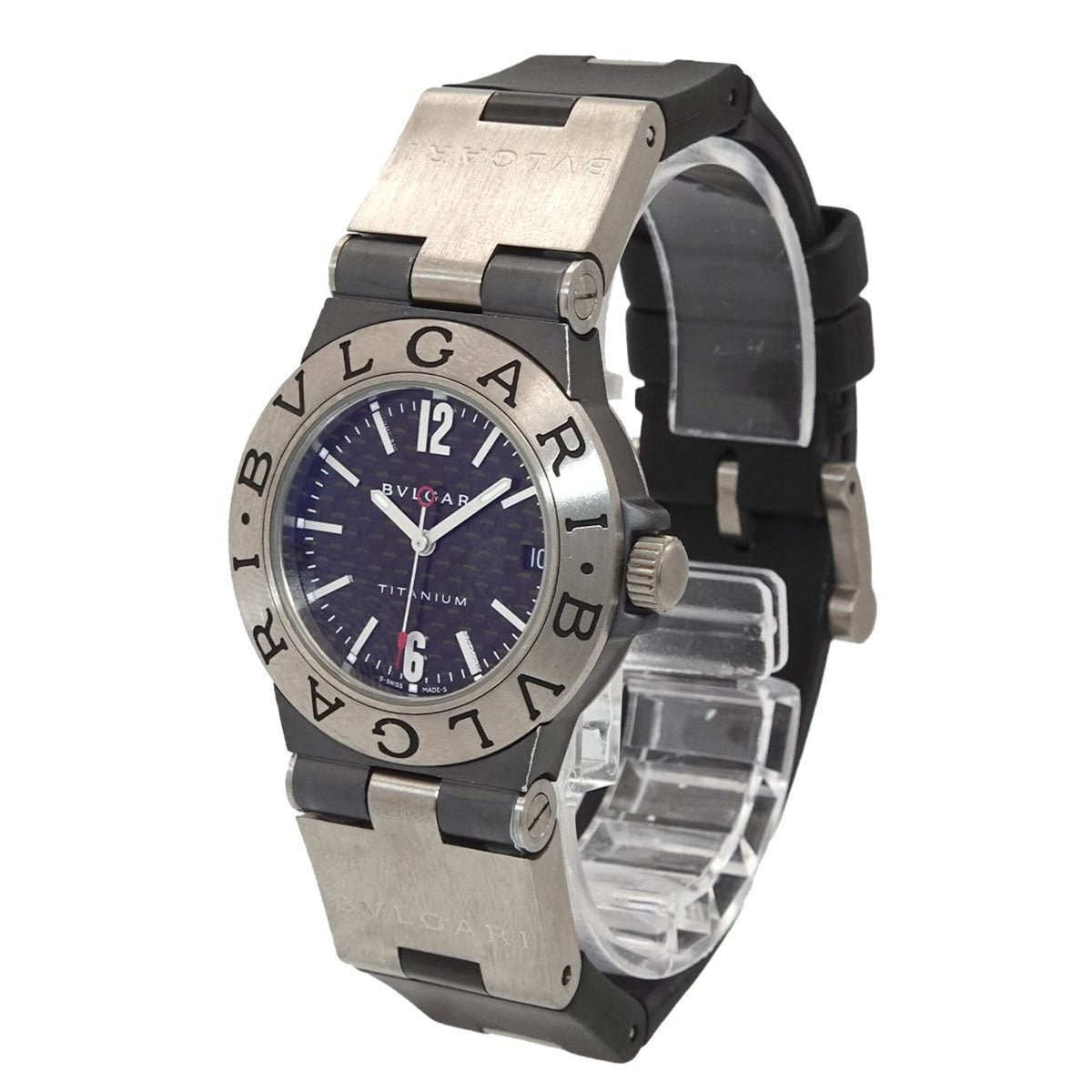Bvlgari Diagono Titanium TI32TA Black Dial 32mm Watch