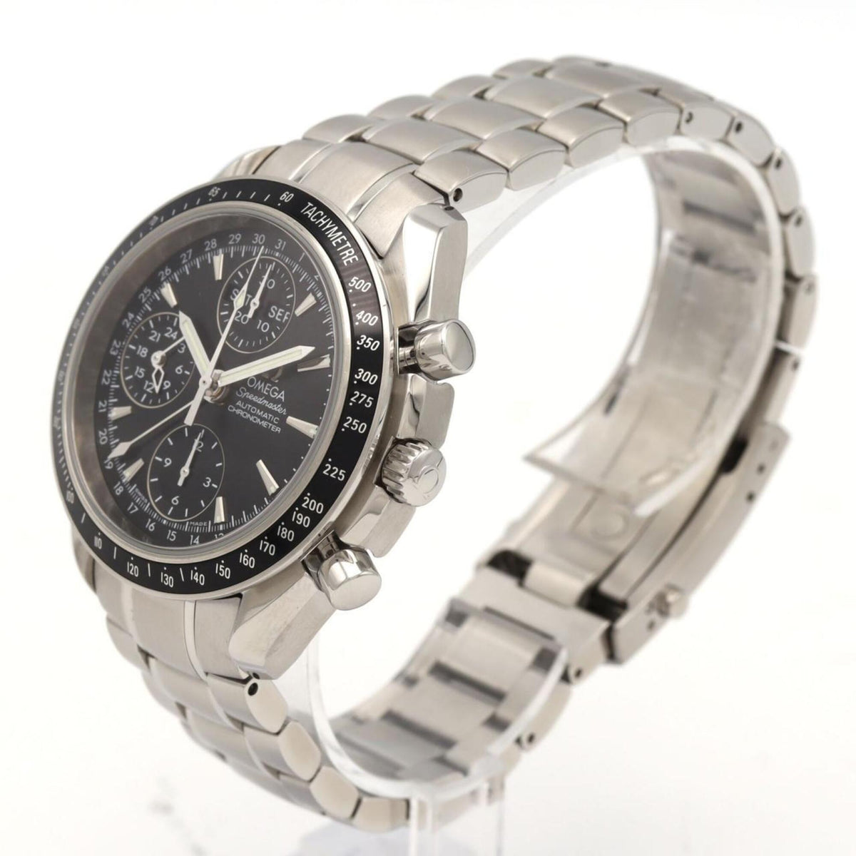 Omega Speedmaster Day-Date 3220.5 Schwarz Zifferblatt 40mm Uhr