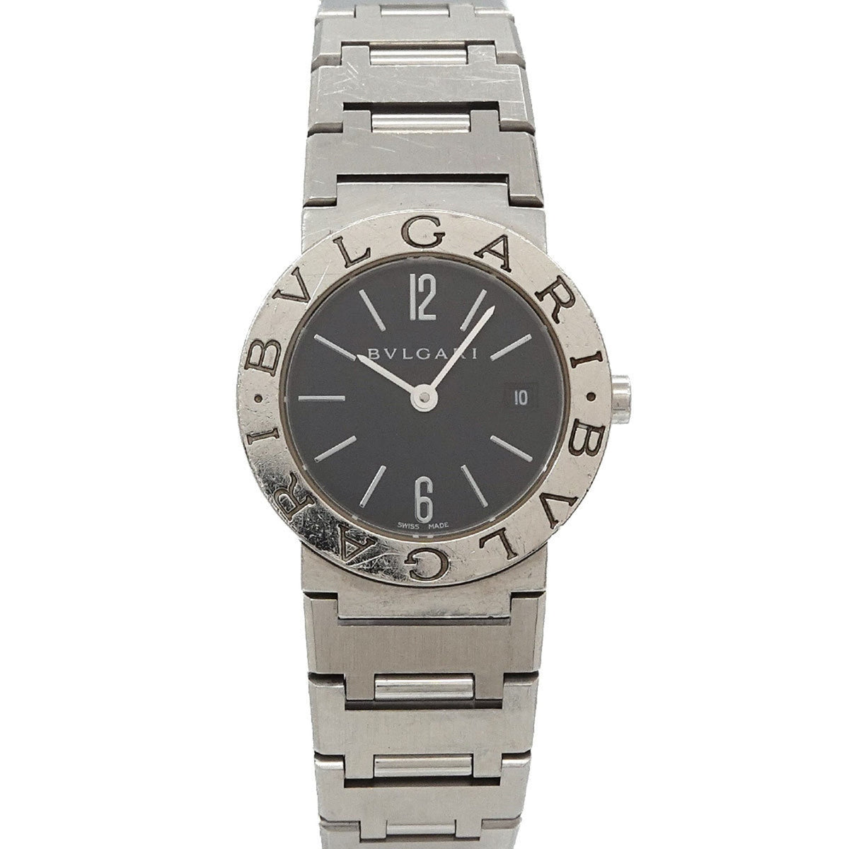 Bvlgari BB26SS Schwarz Zifferblatt 26 mm Uhr