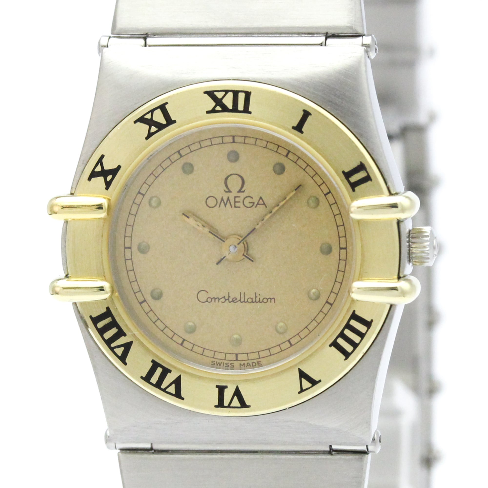 Omega Constellation 7.950.876 Gold Dial 22mm Watch