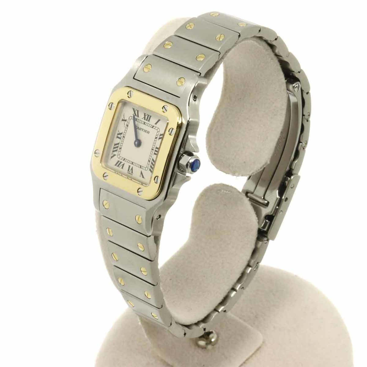 Cartier Santos Galbee SM W20012C4 Ivory Dial 23mm Watch