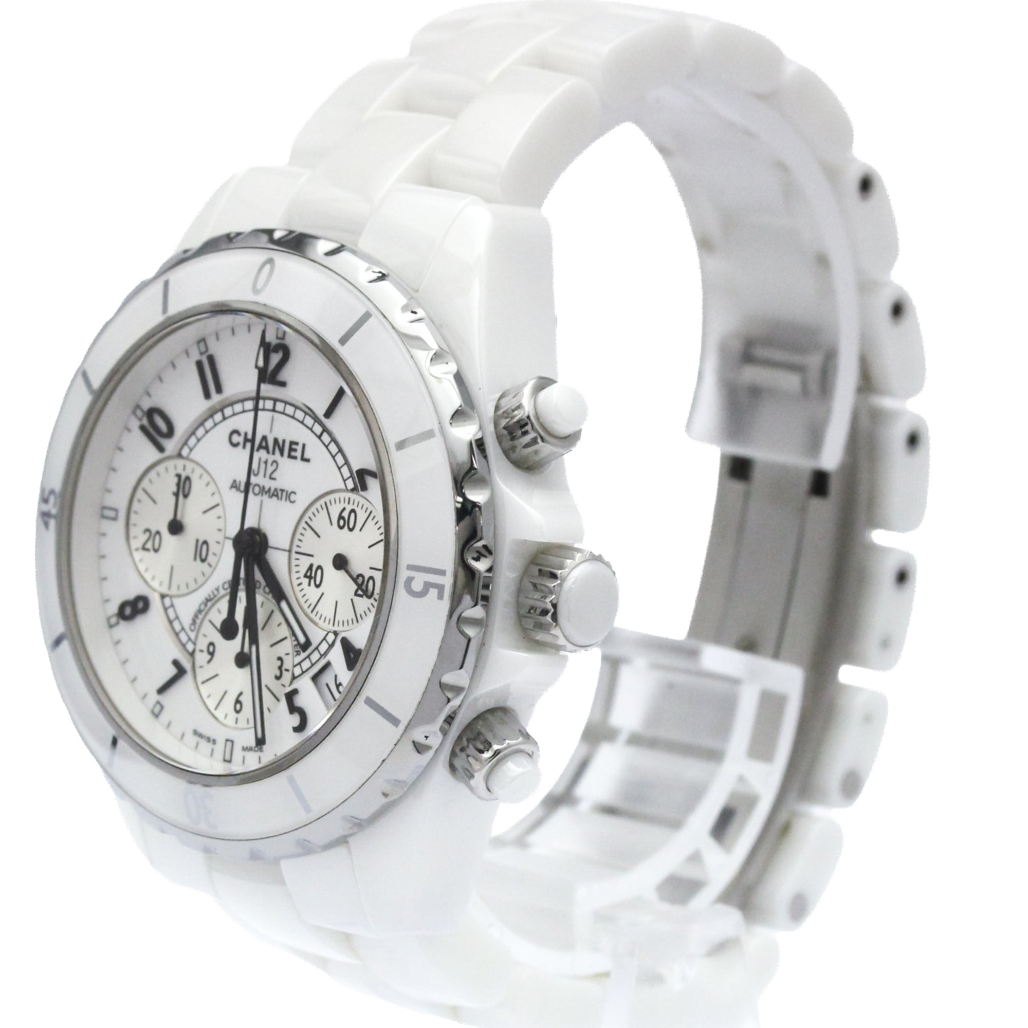 CHANEL J12 Chronograph Ceramic Automatic Mens H1007