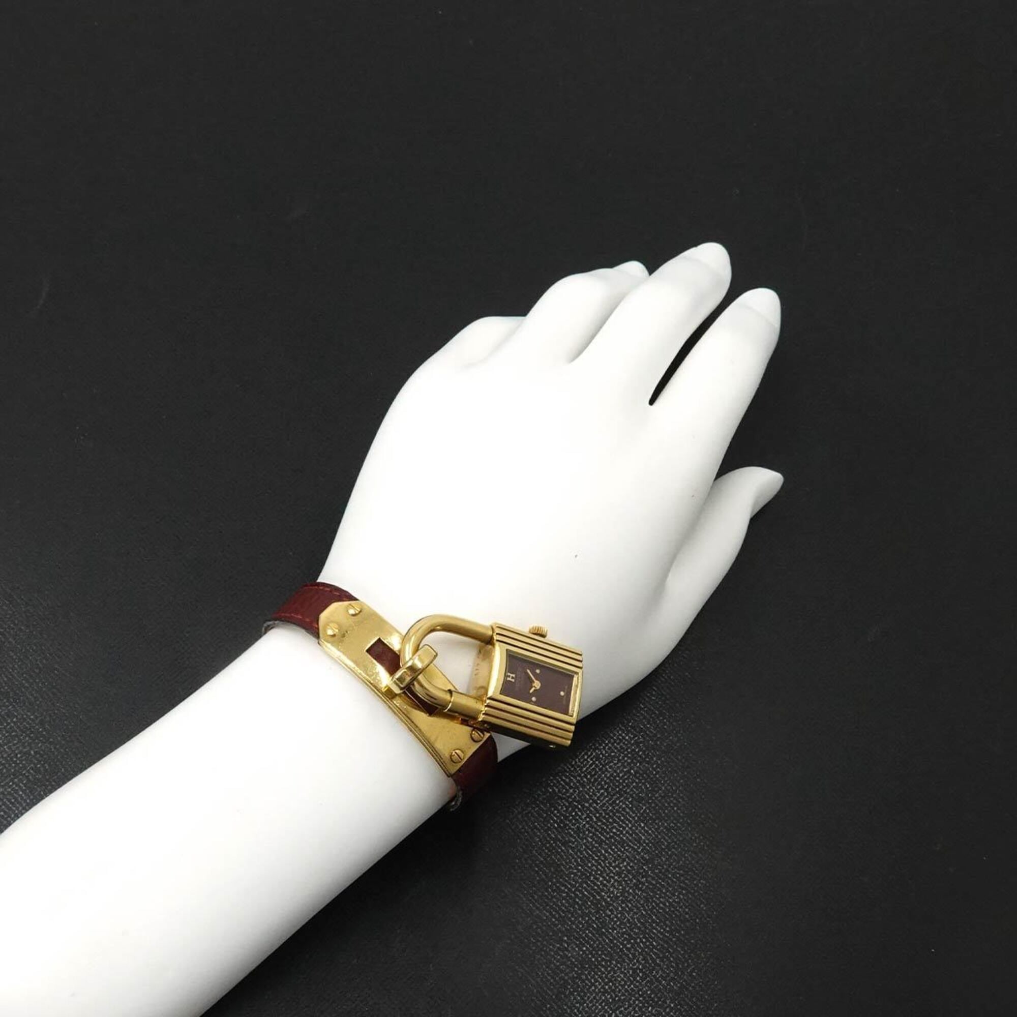 Hermes Kelly Bordeaux Dial 20mm Watch