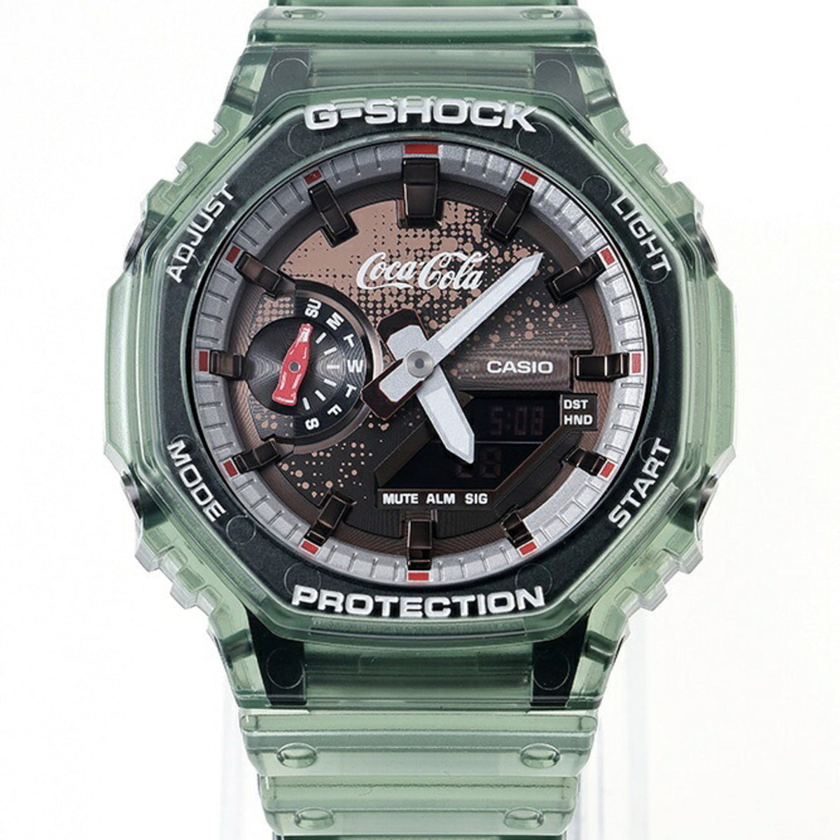 Casio G-SHOCK Serie 2100, Coca-Cola-Kooperationsmodell GA-2100CC-3AJR Braun Zifferblatt 45 mm Uhr