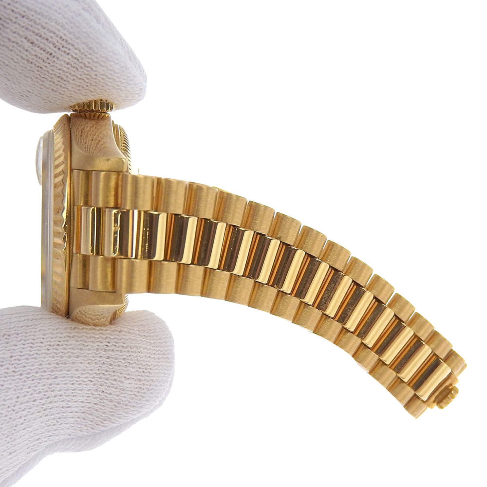Rolex Datejust 69178G (R serial number, circa 1987-88), gold dial, 10 diamond accents, 18K yellow gold, 72.2g, automatic movement, 26mm wristwatch.