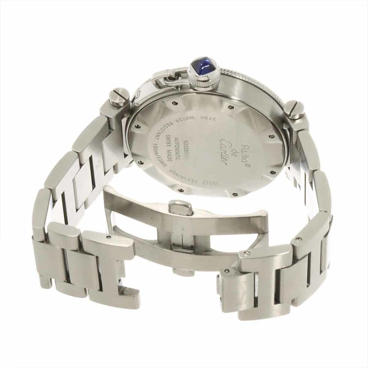 Cartier Pasha Seatimer W31080M7 met zilveren wijzerplaat 40mm Horloge