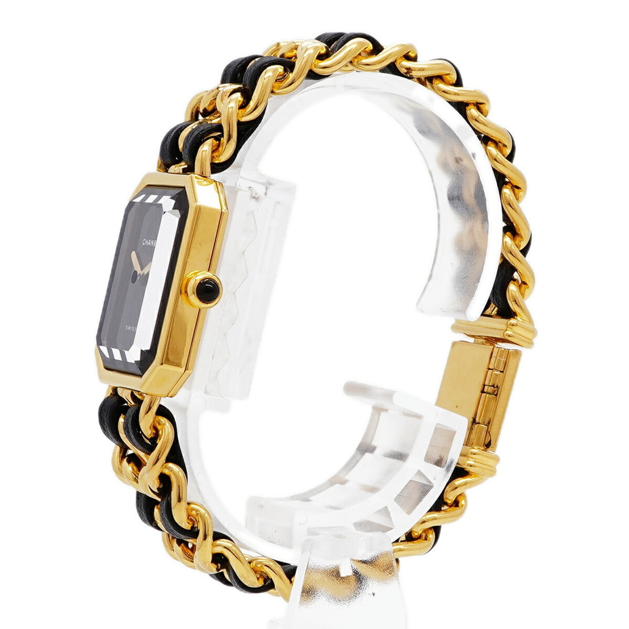 Chanel Première L H0001 Black Dial 20mm Watch