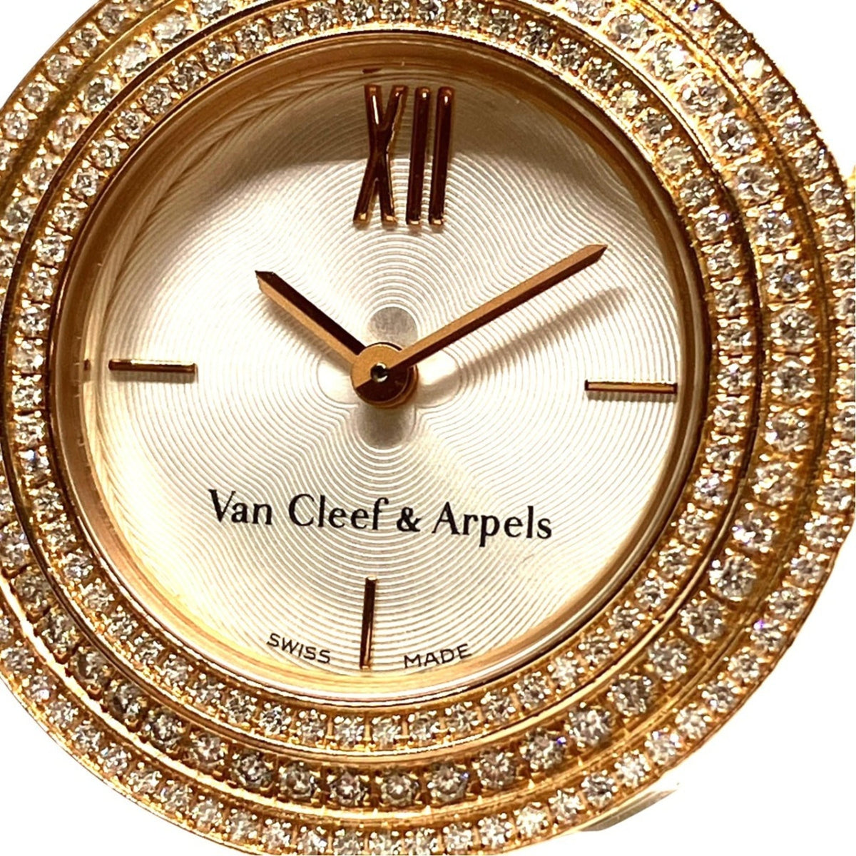 Van Cleef & Arpels Charm Bezel Diamond HH69544 Silver Dial 26mm Watch