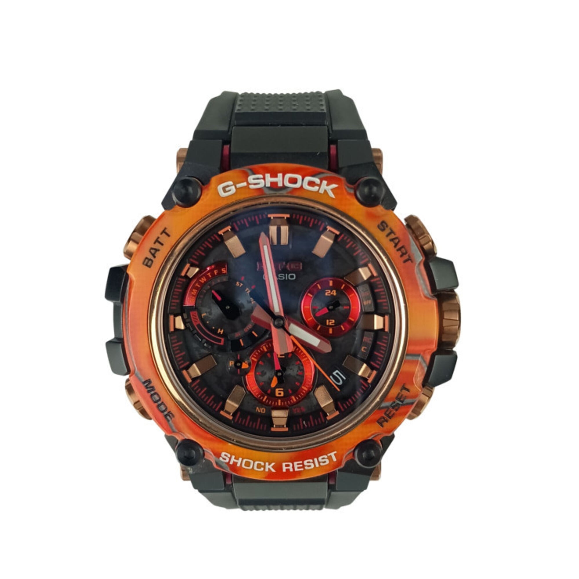Casio G-SHOCK 40e anniversaire Flare Rouge Série MT-G MTG-B3000 MTG-B3000FR-1AJR Noir Montre avec cadran de 50 mm