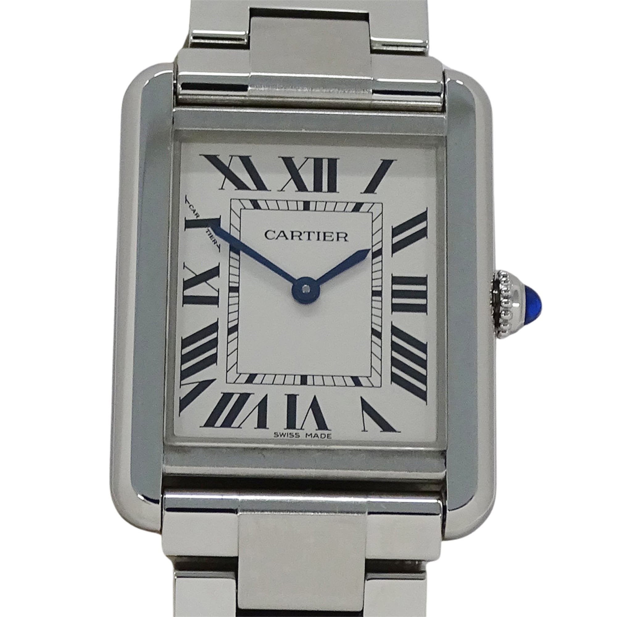 Cartier Tank Solo SM W5200013 Silver Dial 24mm Watch