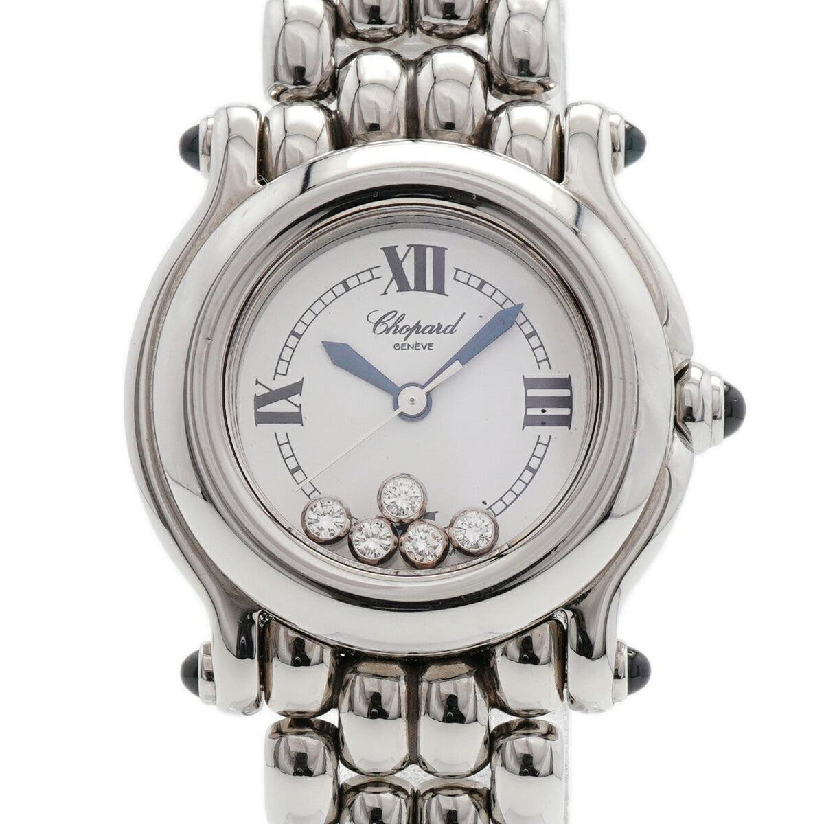 Chopard Happy Sport 5P Diamond 27/8250-23 horloge met witte wijzerplaat, 26 mm