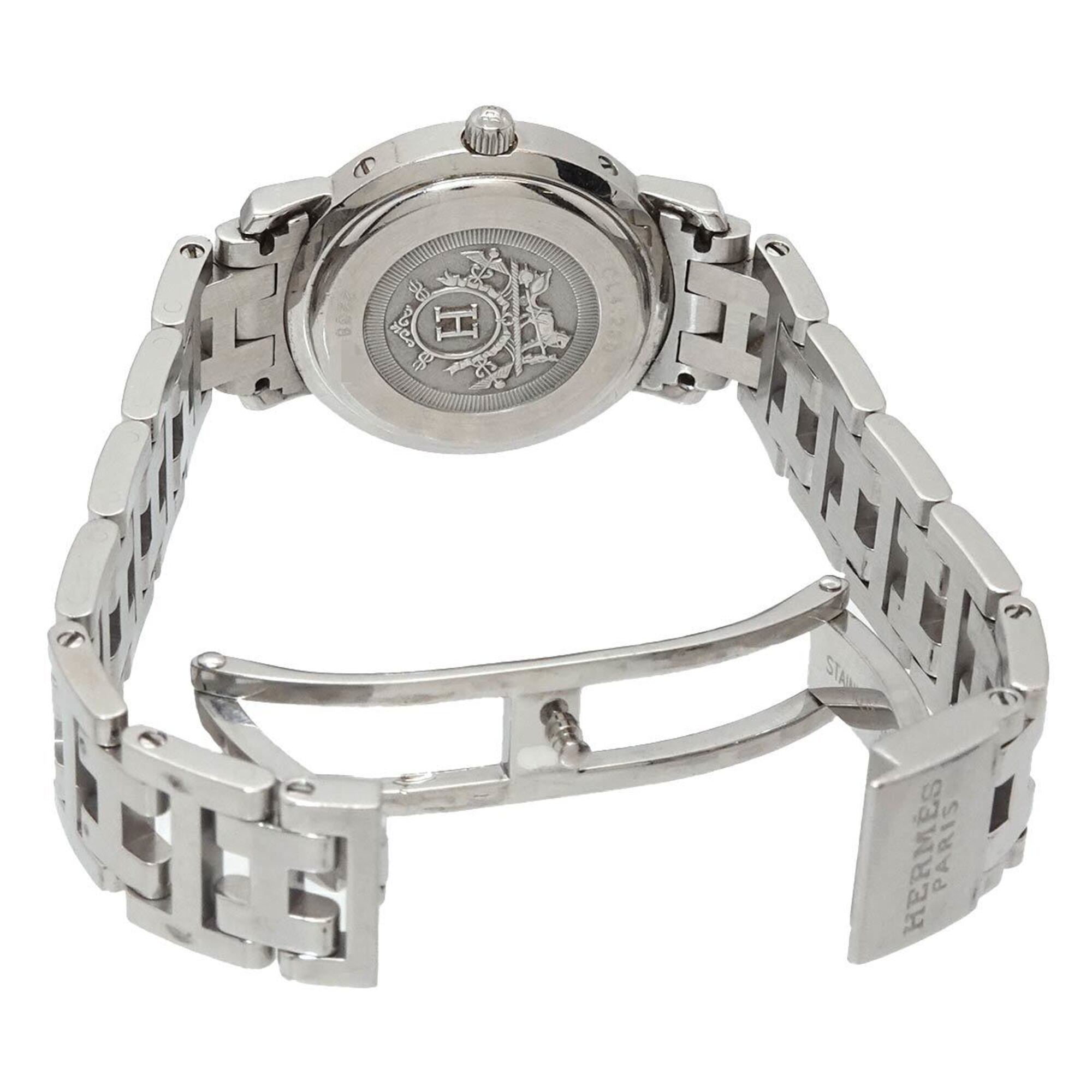 Hermes Clipper CL4 230 White Dial 24mm Watch