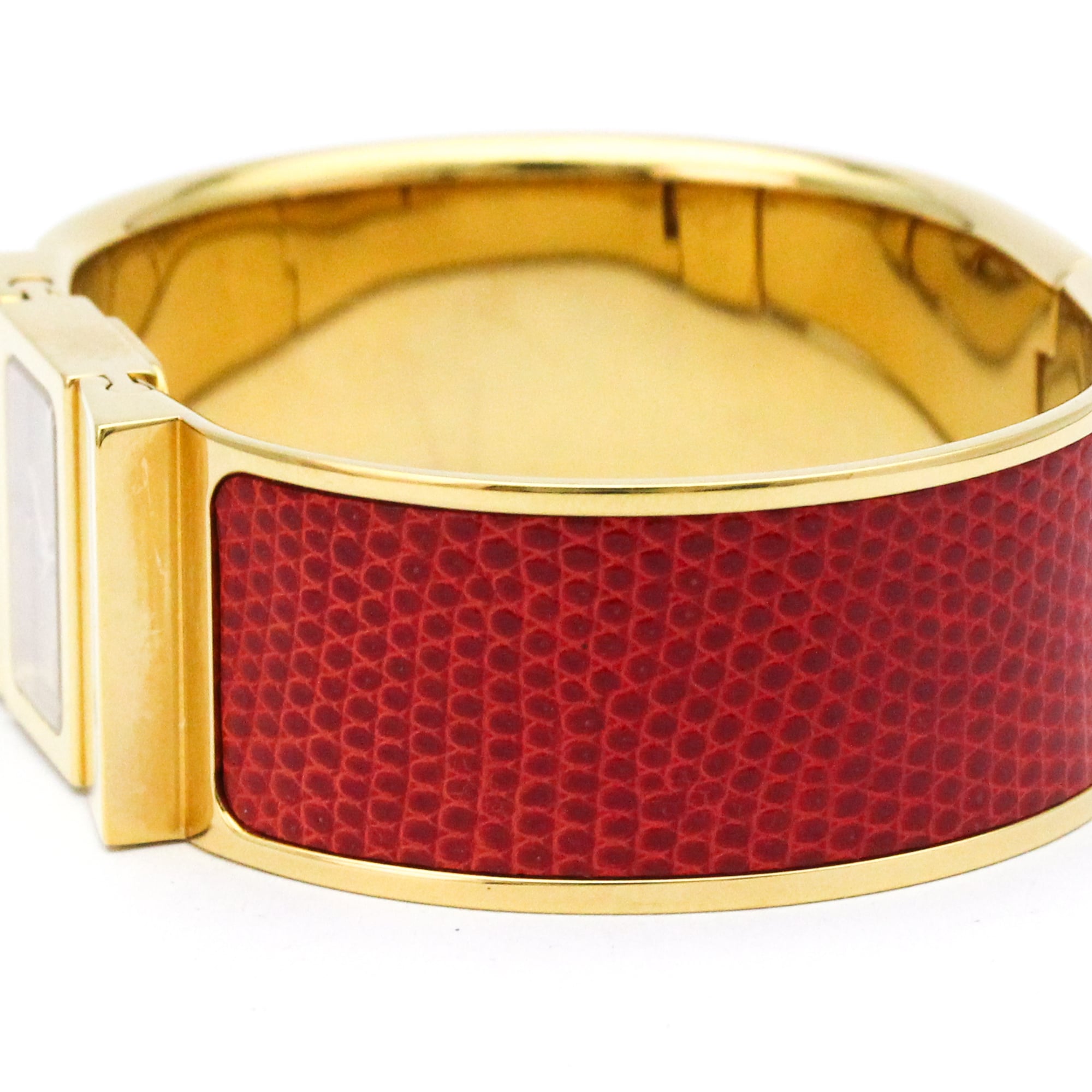 Hermes Loque LO1.201 Gold Dial 20mm Watch