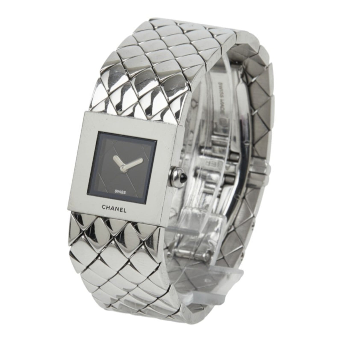 Chanel Matelassé H0009 Black Dial 19mm Watch