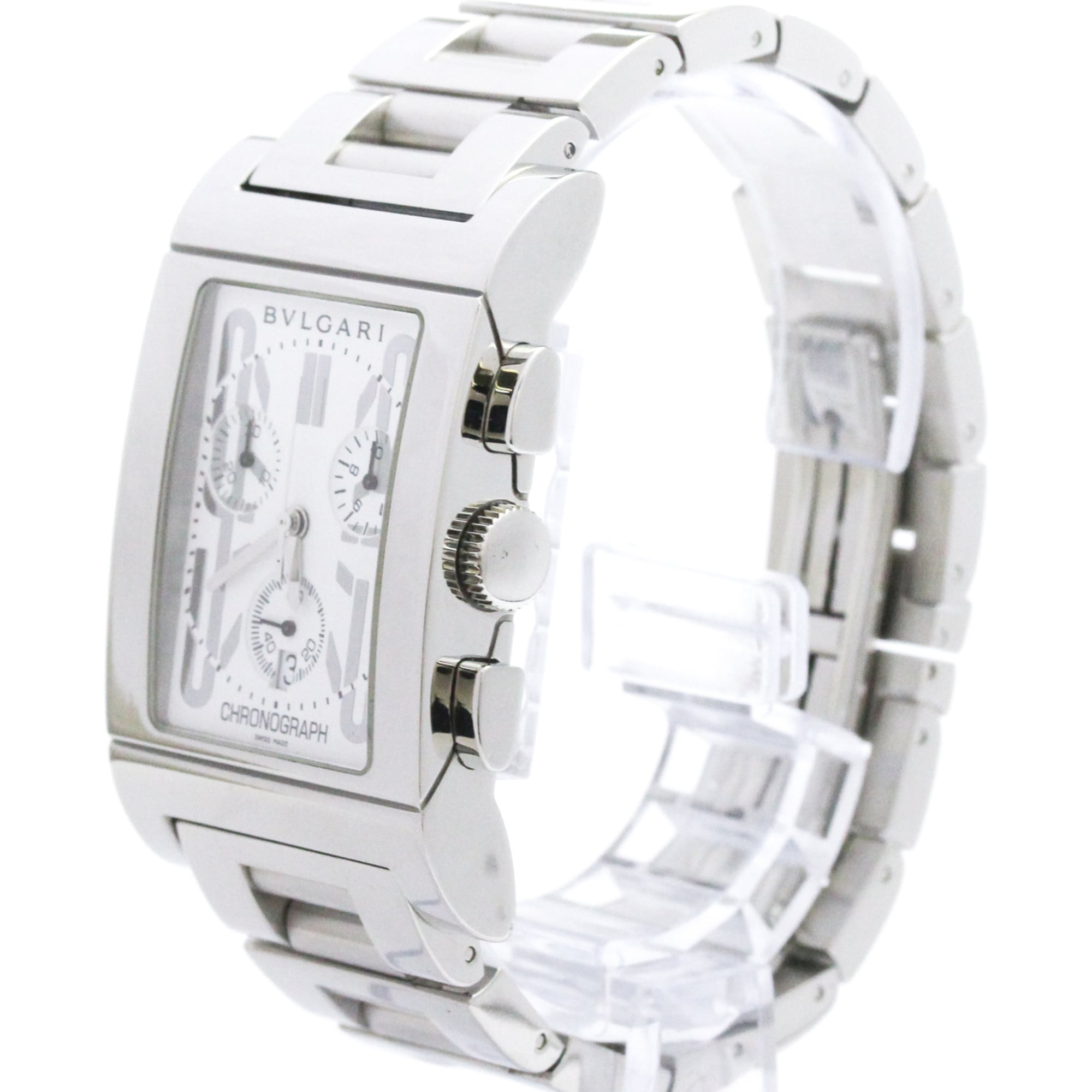 Bulgari Rettangolo RTC49S White Dial 49mm Watch