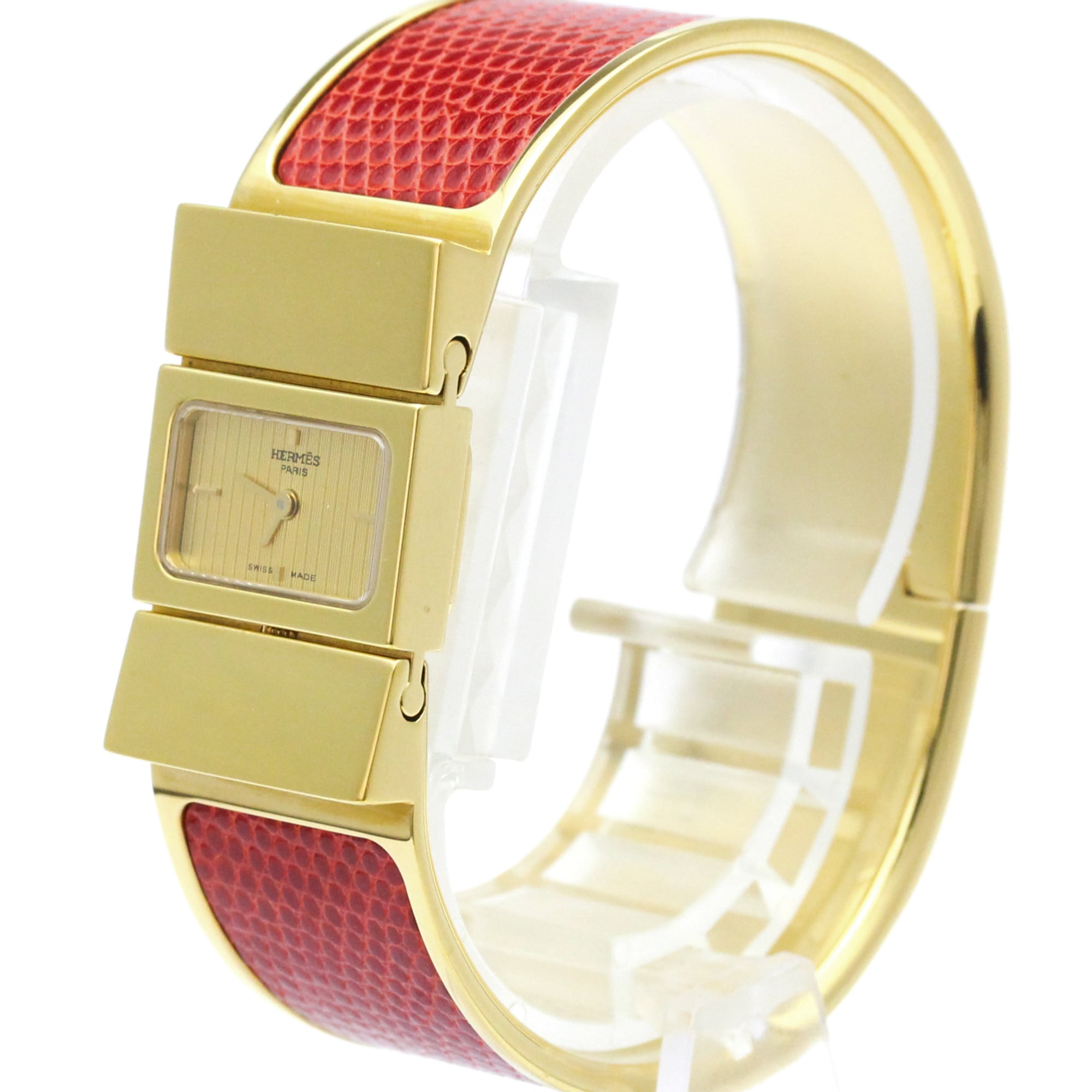 Hermes Loque LO1.201 Gold Dial 20mm Watch