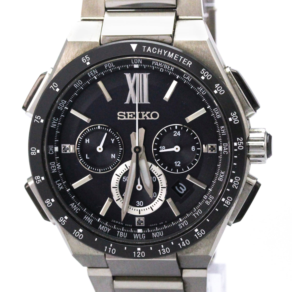 Seiko Brightz SAGA205(8B92-0AE0) Black Dial 43mm Watch