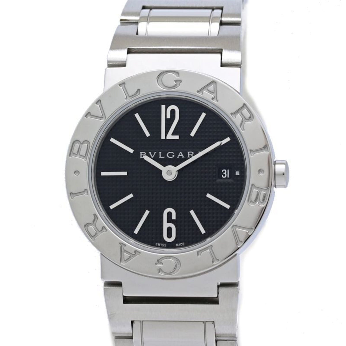 Bvlgari Bulgari BB26BSSD/N BB26S Schwarz Zifferblatt 26 mm Uhr