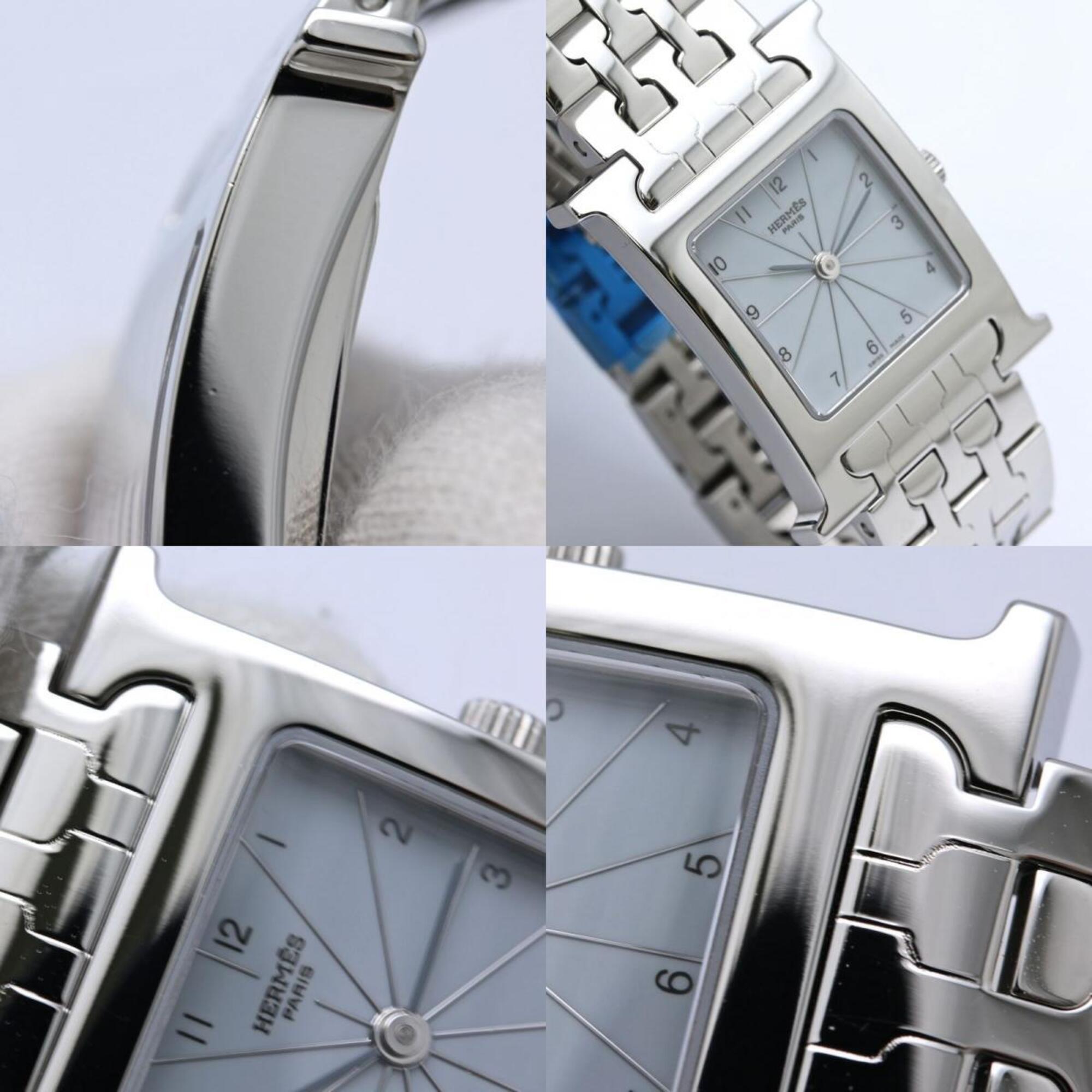 HERMES H-Watch HH1.210.632/4804 Damenuhr aus Edelstahl /40407