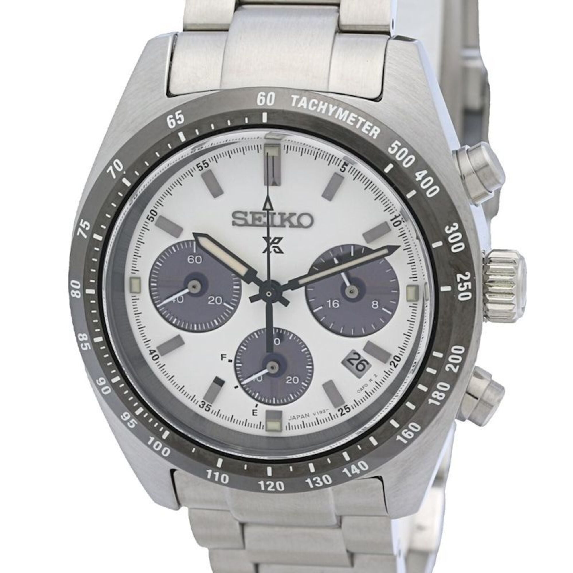 Seiko Prospex Speedtimer SBDL085 White Dial 38mm Watch