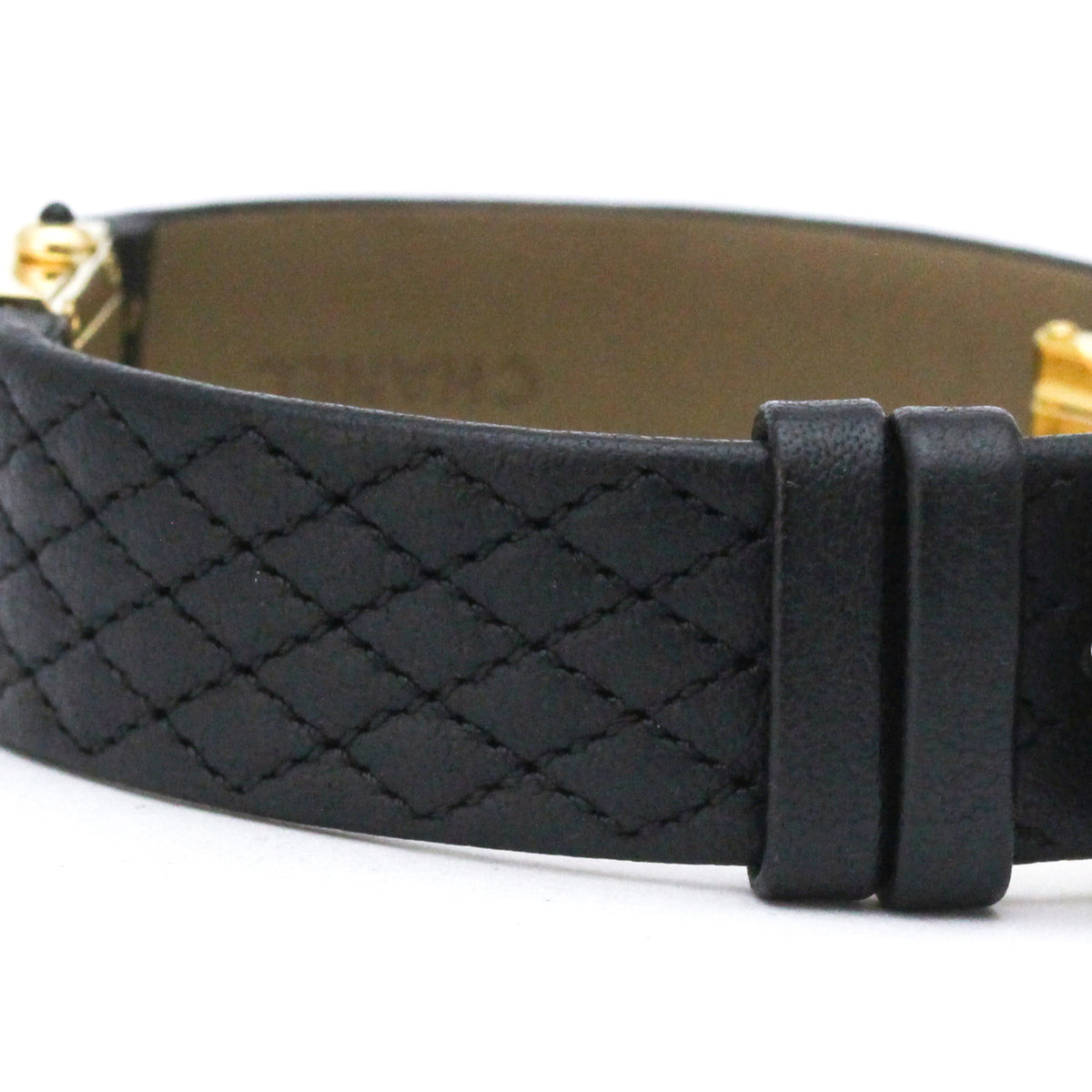 Chanel Matelasse H0109 Black Dial 19mm Watch