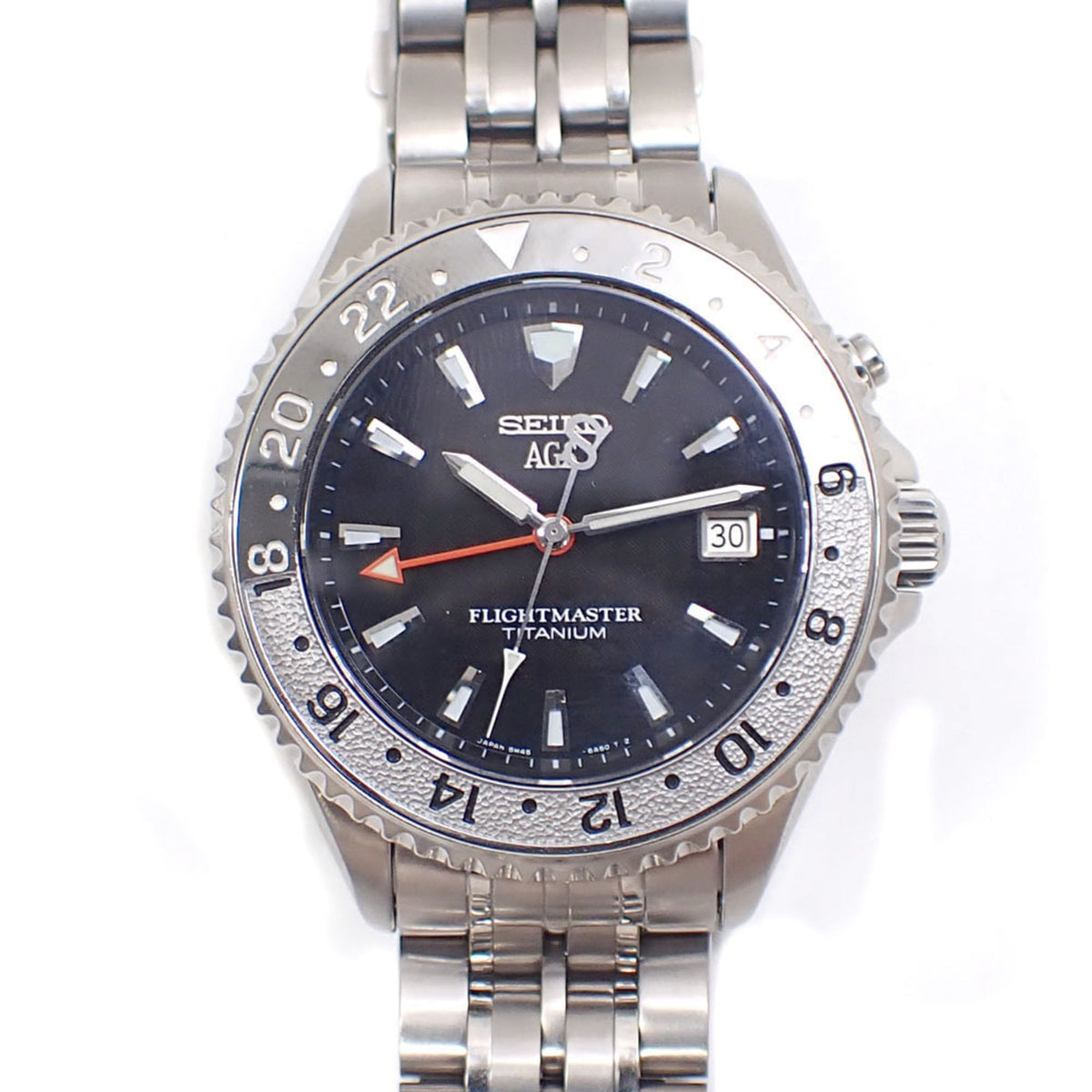 Seiko Flightmaster Auto SBCW005 Noir Cadran 40mm Montre