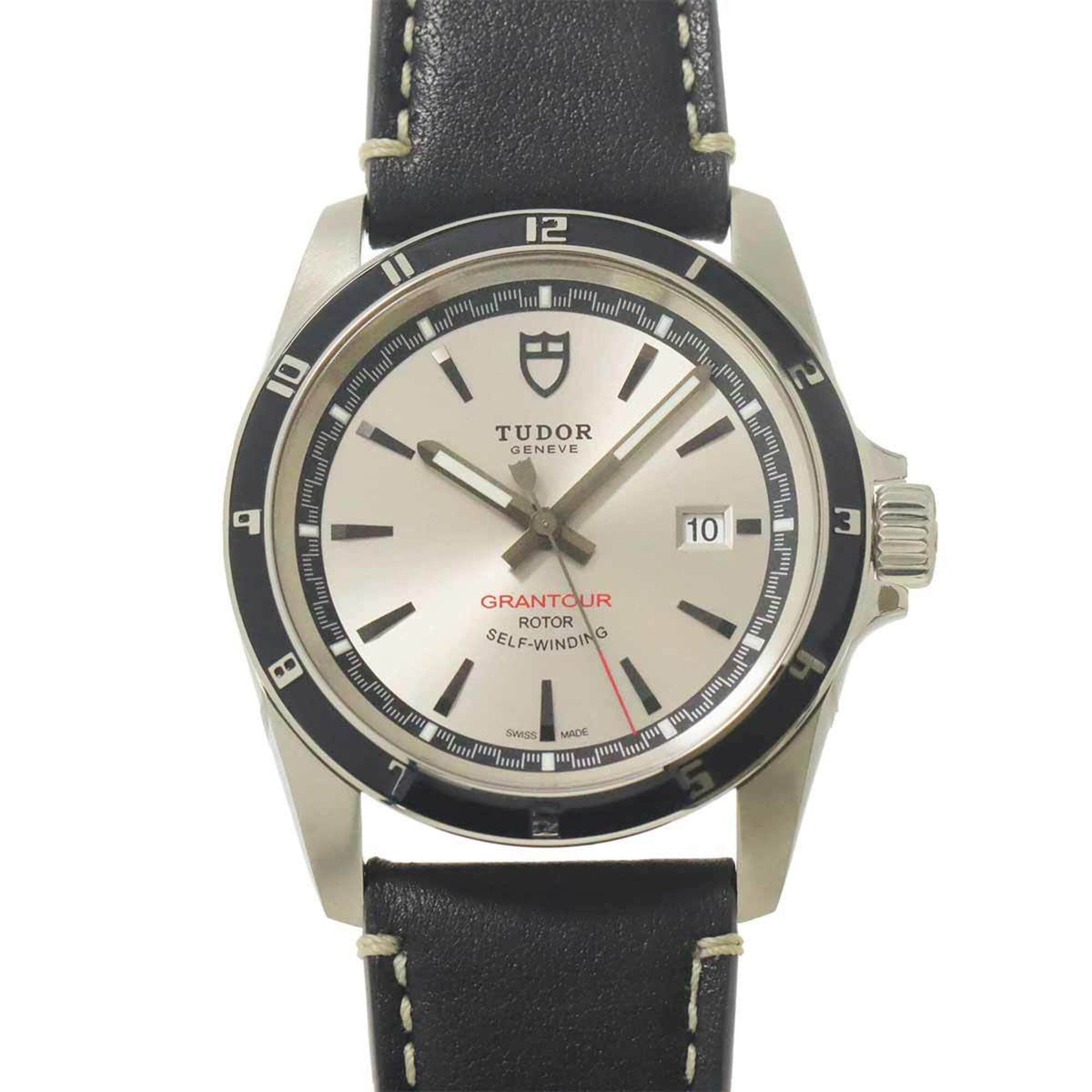 Montre Tudor Grantour 20500N, cadran argenté, 42 mm