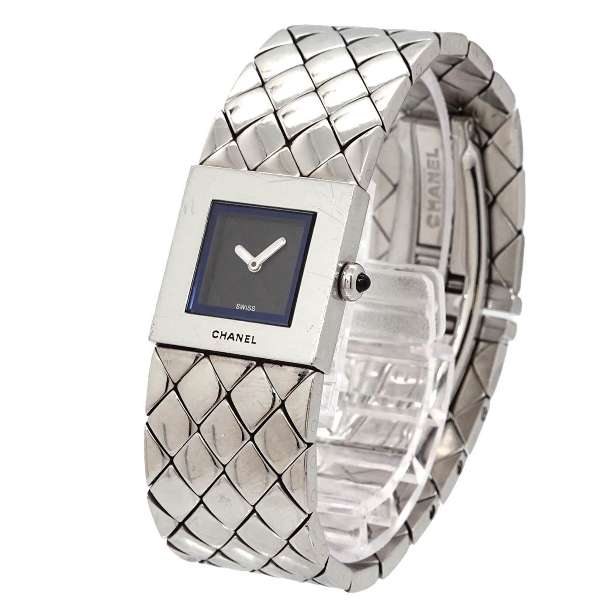 Chanel Matelasse H0009 Black Dial 19mm Watch
