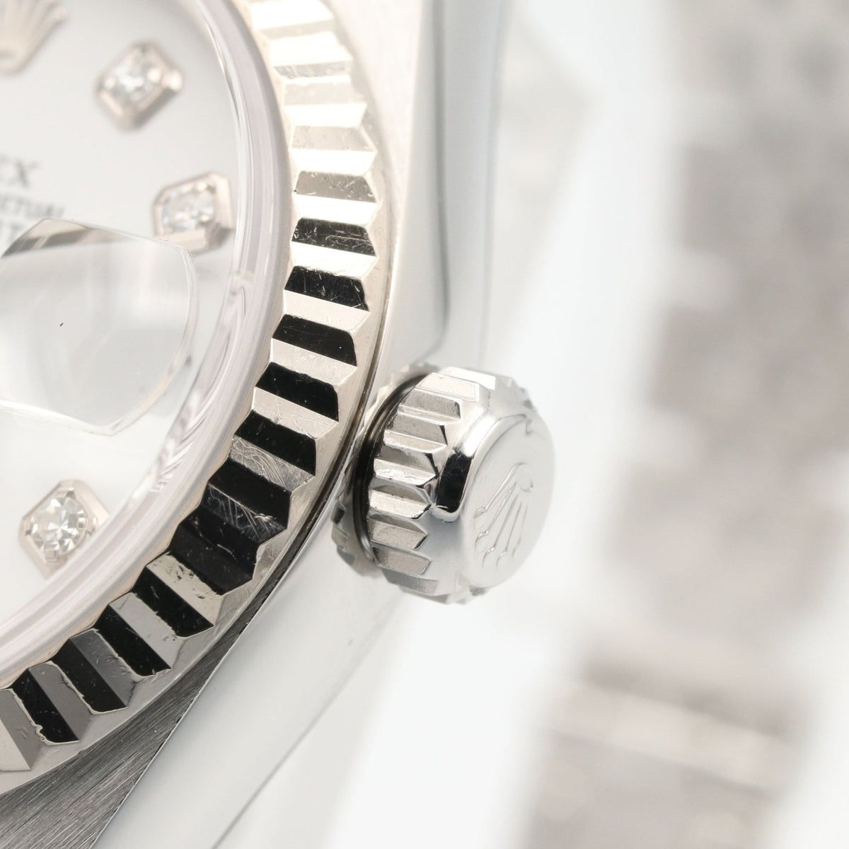 Rolex Datejust 10P Diamond 79174G White Dial 26mm Watch