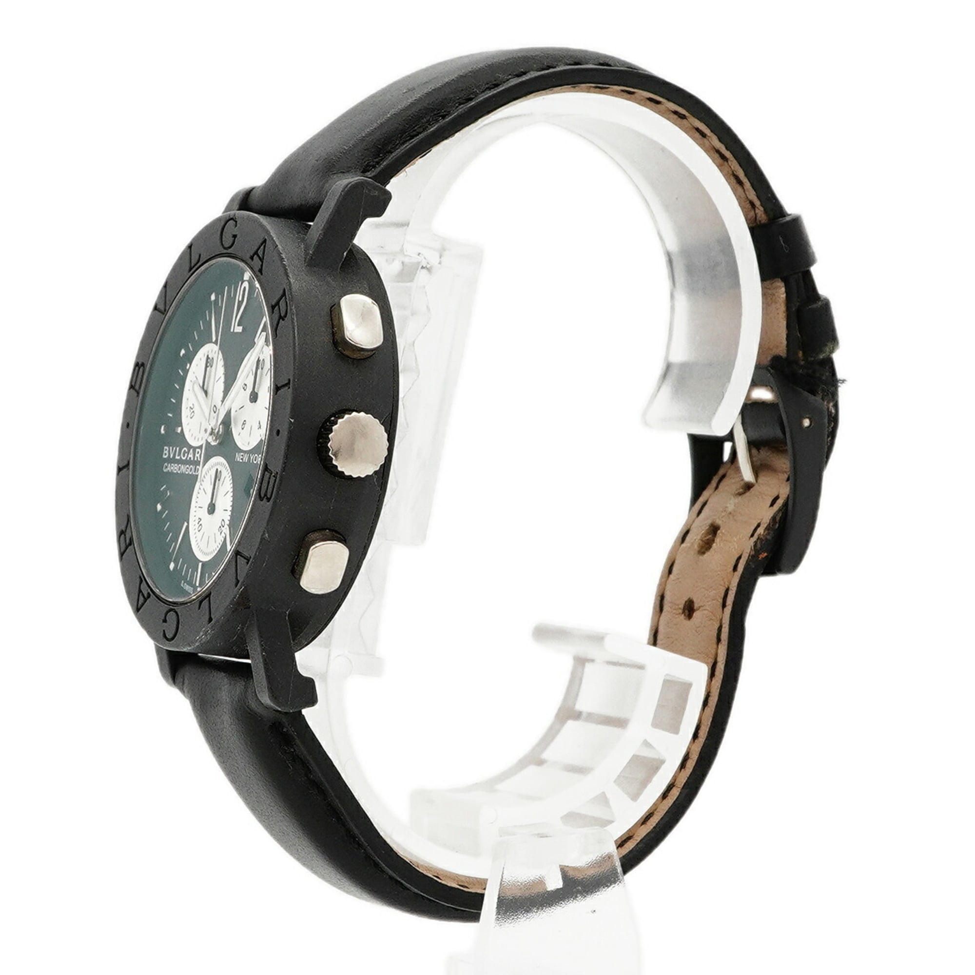 Bulgari Carbon BB38CLCH Black Dial 38mm Watch
