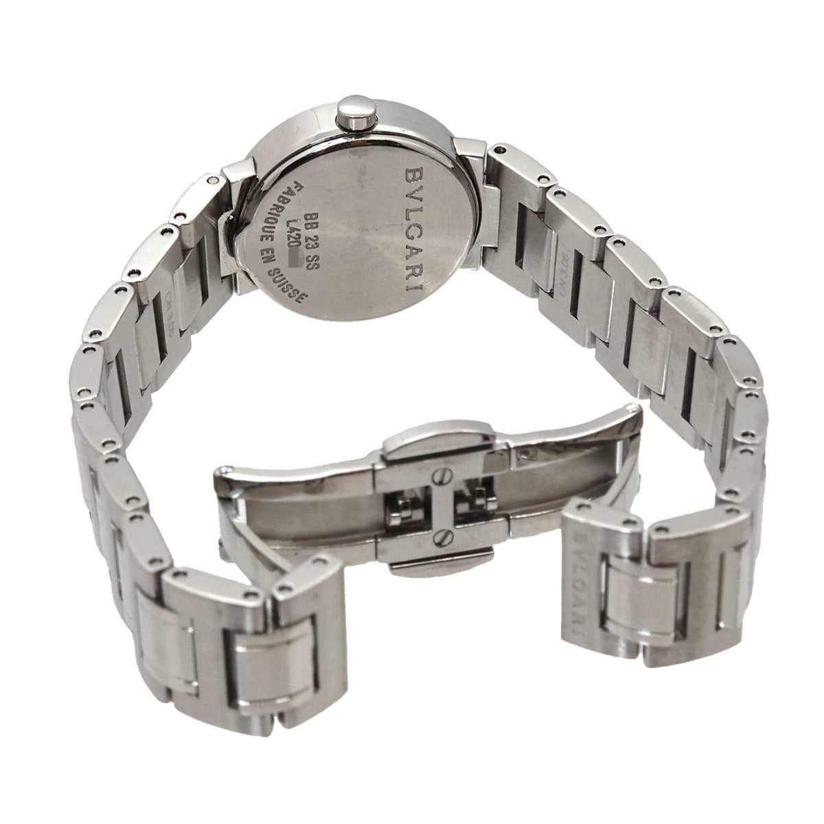 Bvlgari BB23SS Rosa Zifferblatt aus Muschel, 23 mm Uhr