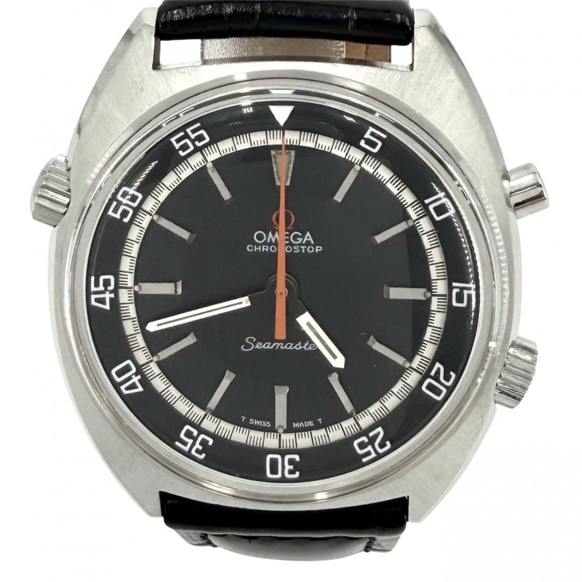 Omega Seamaster calibre 865 Chronostop MT, lunette intérieure 145008 Noir Cadran 40mm Montre