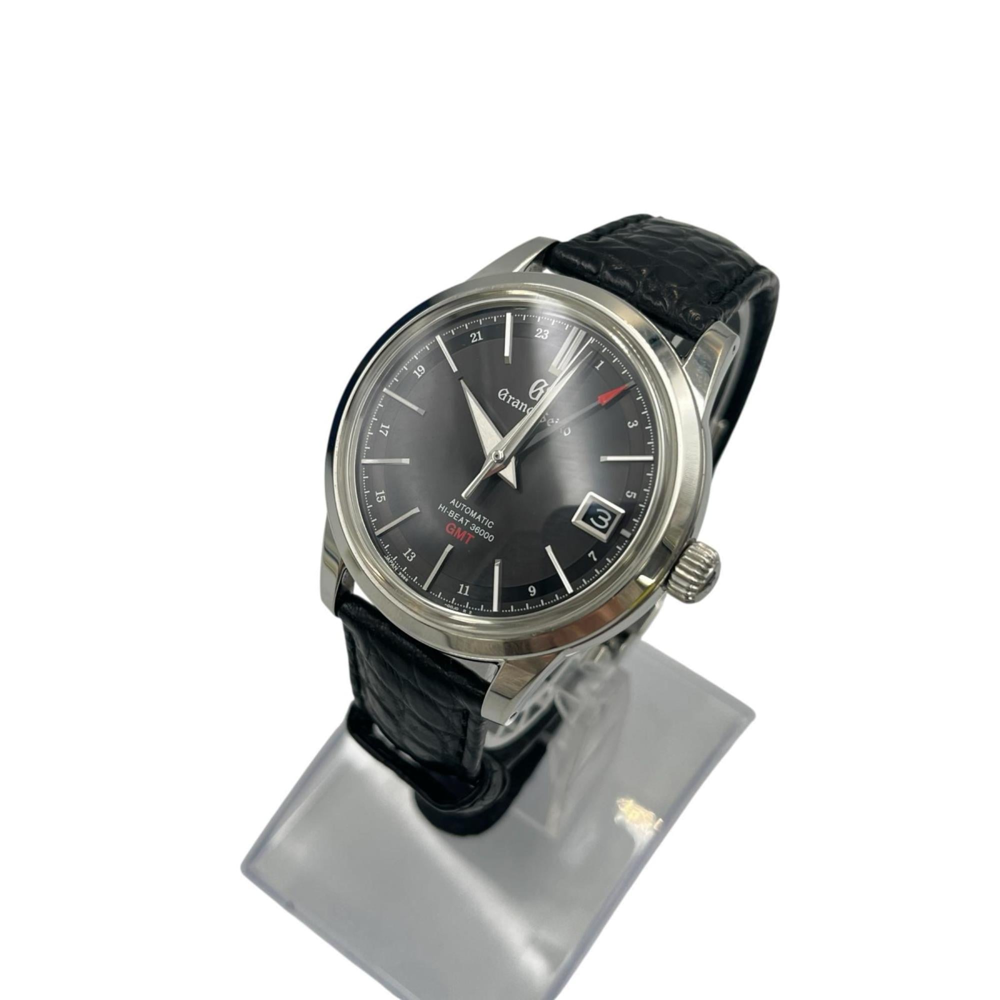 Grand Seiko Hi-Beat SBGJ219 Black Dial 39mm Watch